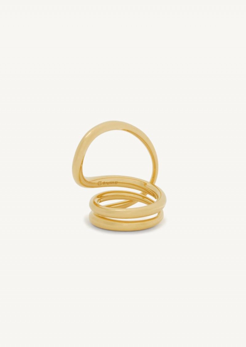 Round Trip ring twisted in silver