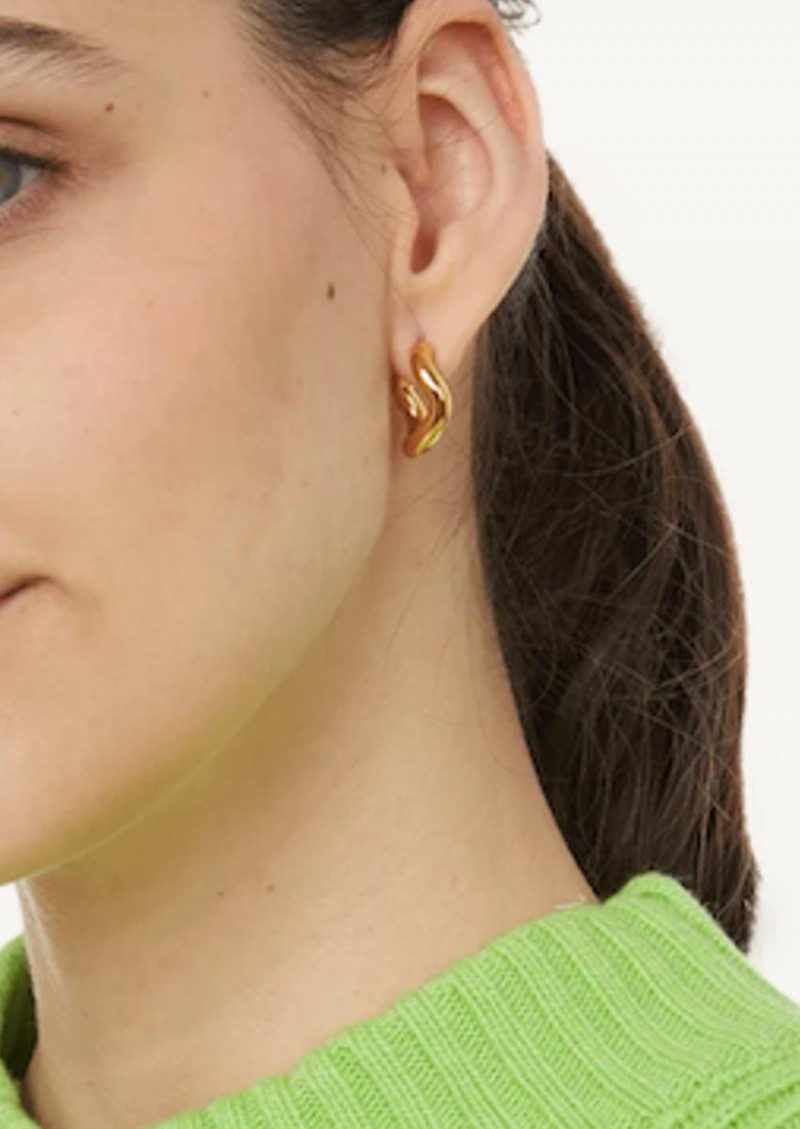 Boucles d'oreille Vague doré