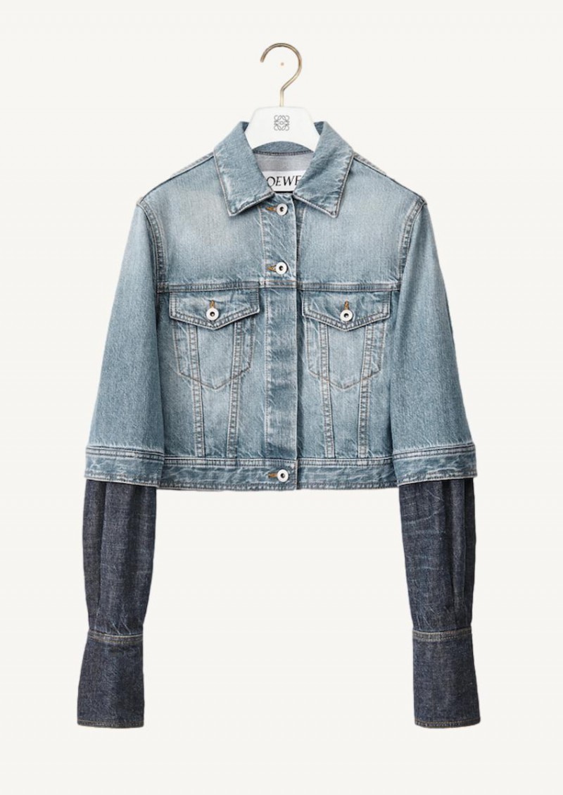 Veste en jean en trompe-l'œil