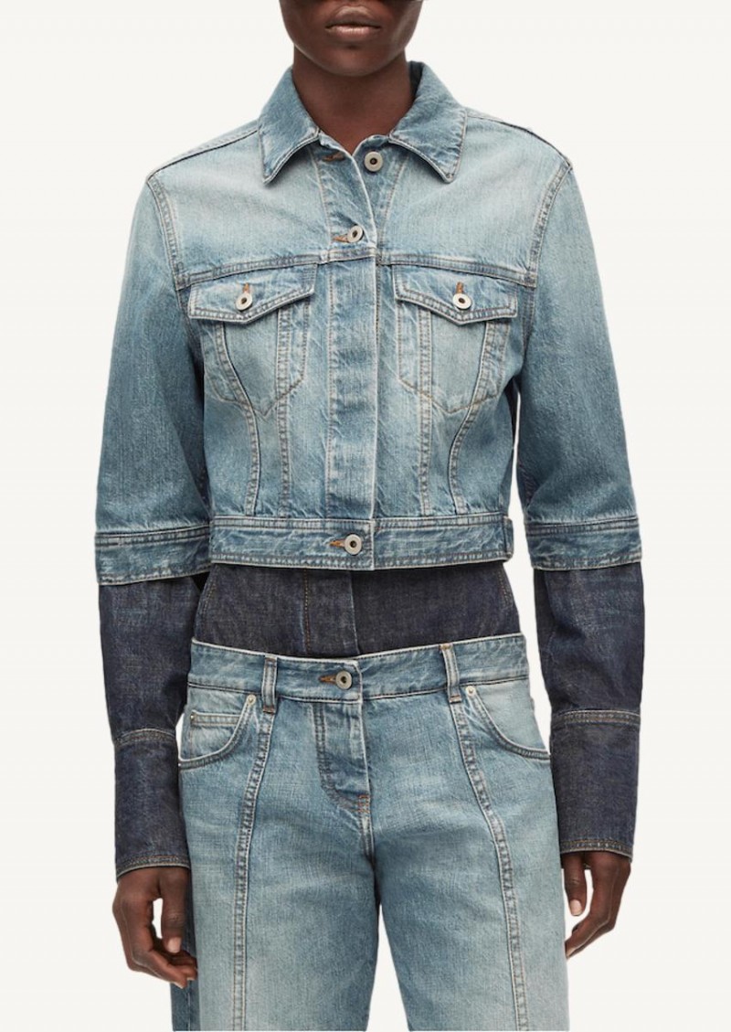 Trompe l'oeil jacket in denim
