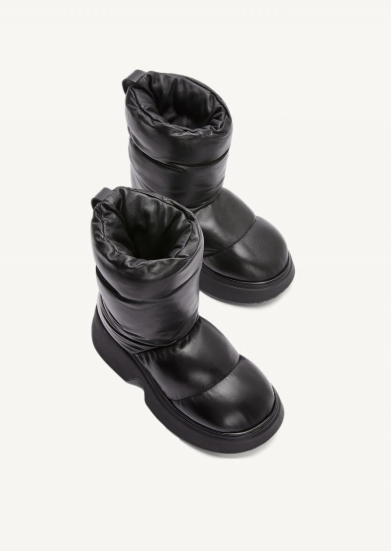 Black Padded ankle boot