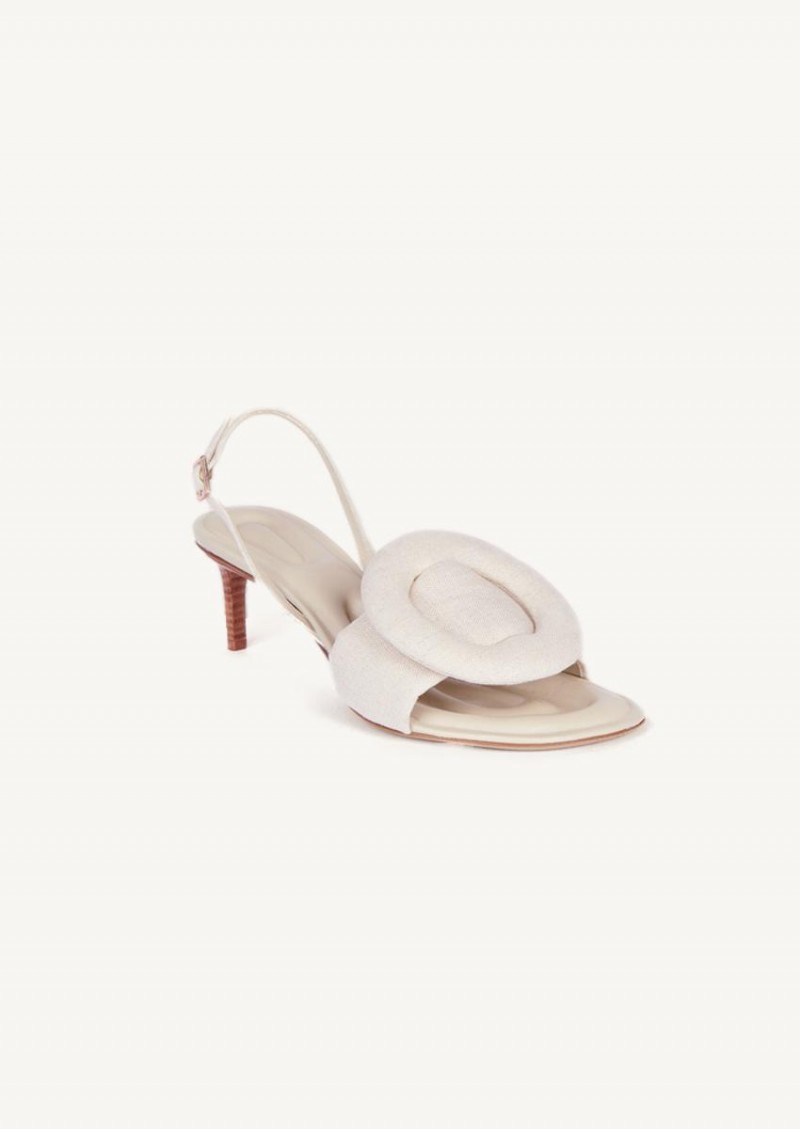 Cuscinu light greige sandals