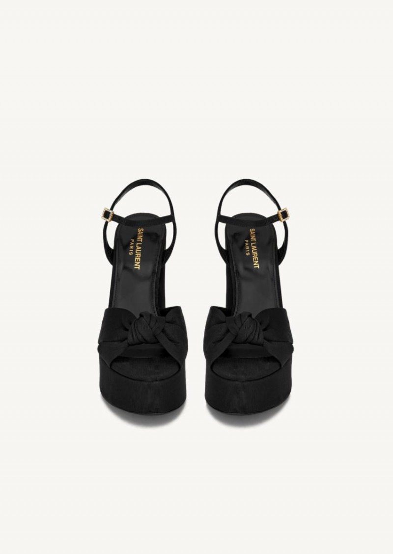 Black Bianca platform sandals