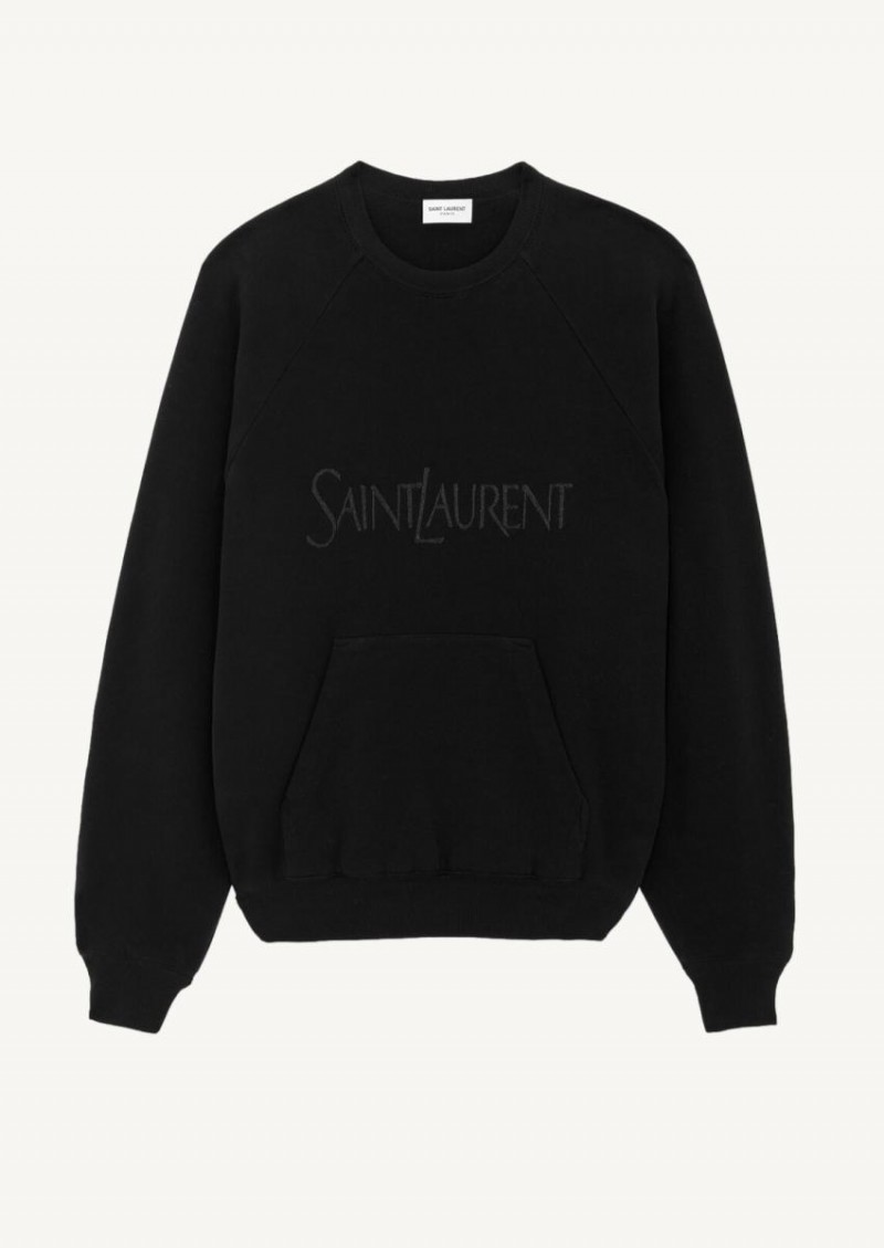 Saint Laurent Sweat-shirt raglan noir