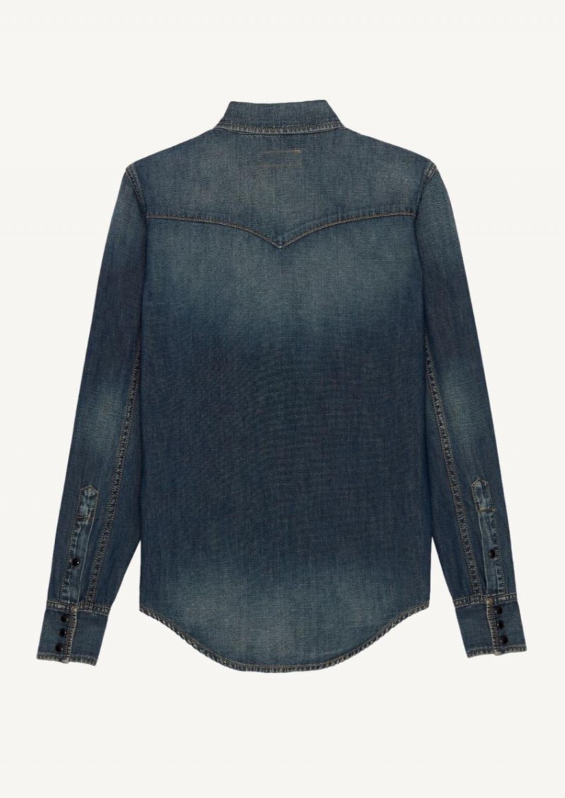 Chemise Blue vintage deep