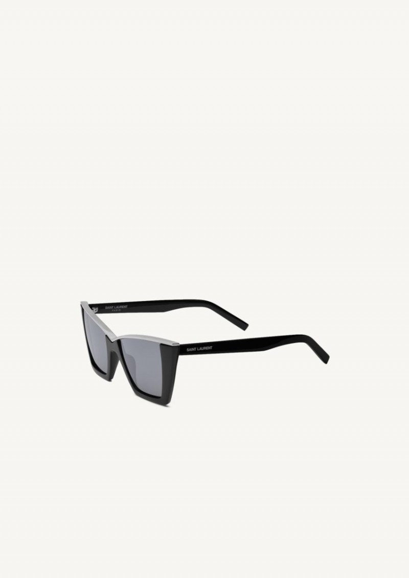Black and silver SL 570 sunglasses