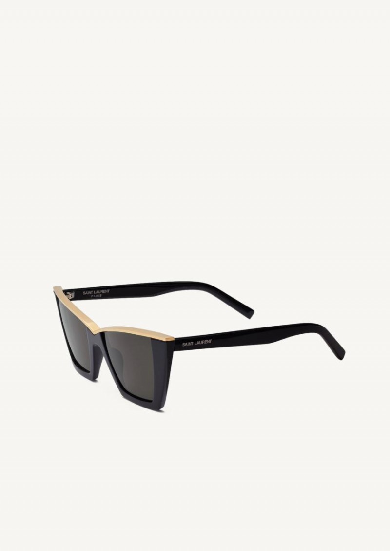 Black and gold SL 570 sunglasses - Saint Laurent Paris