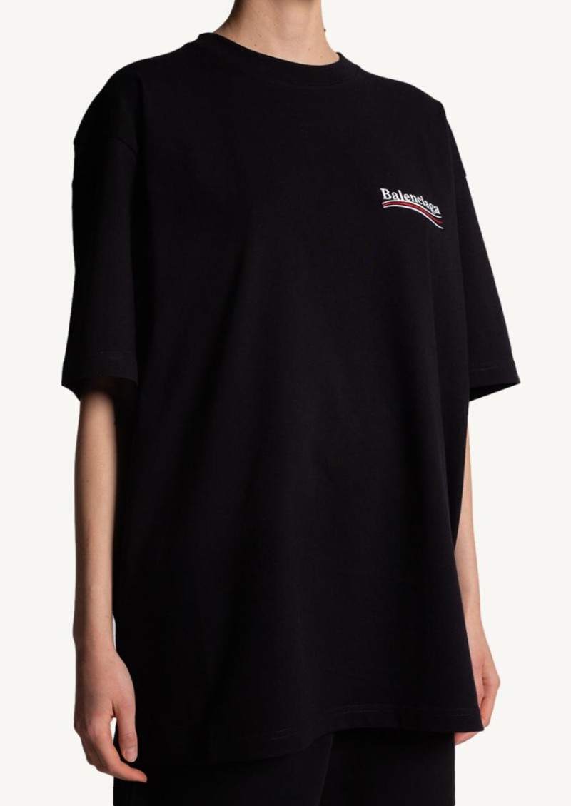 Balenciaga black embroidered T-shirt