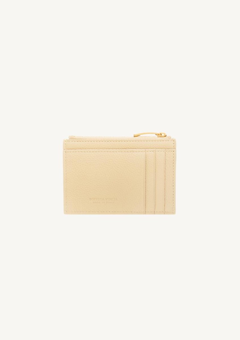 Porridge gold Intreccio card case