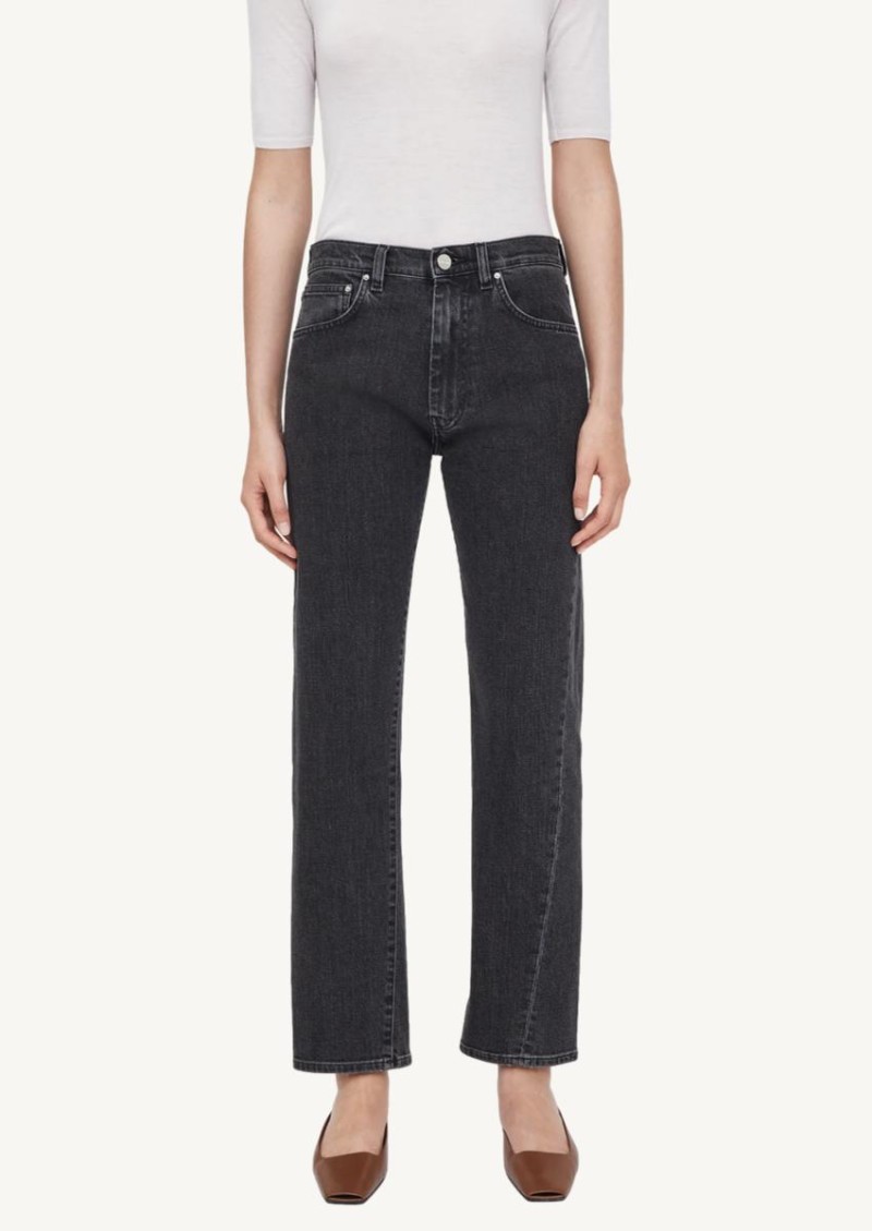 Twisted seam denim grey wash