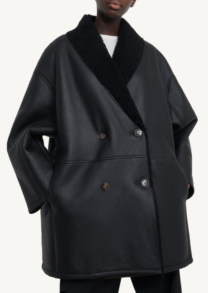 NAMO Black shearling coat