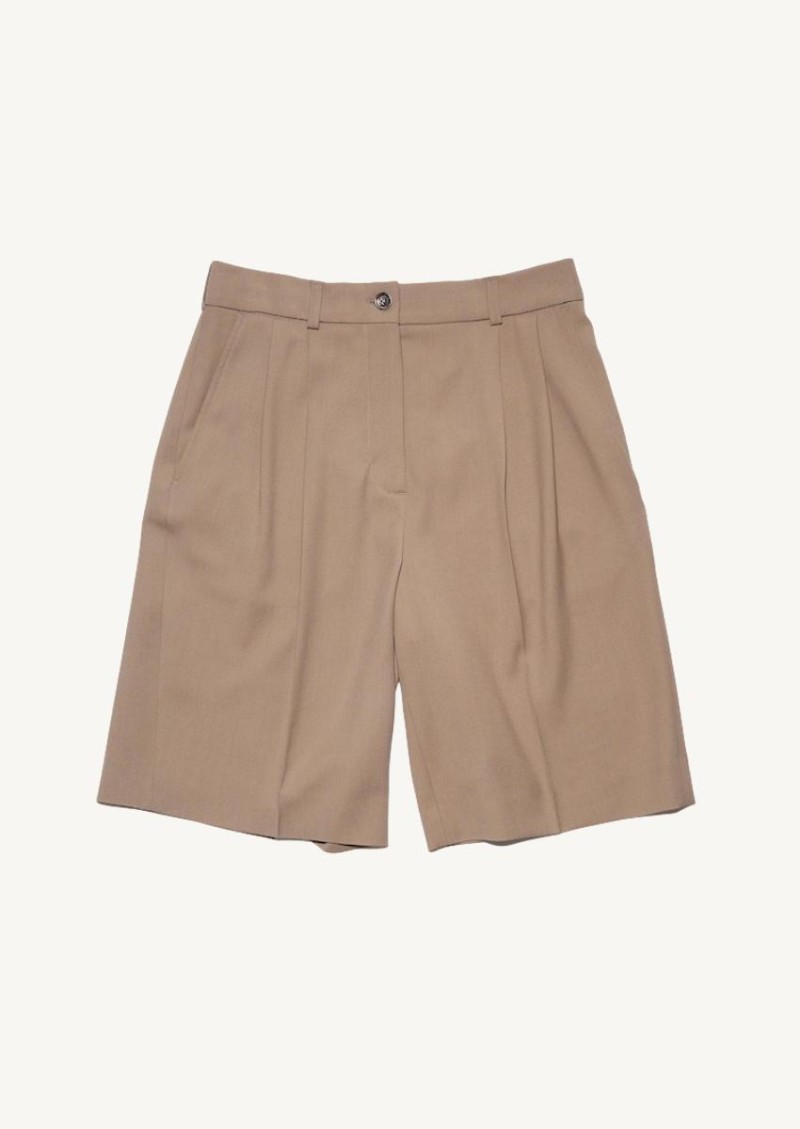 Taupe grey tailored shorts