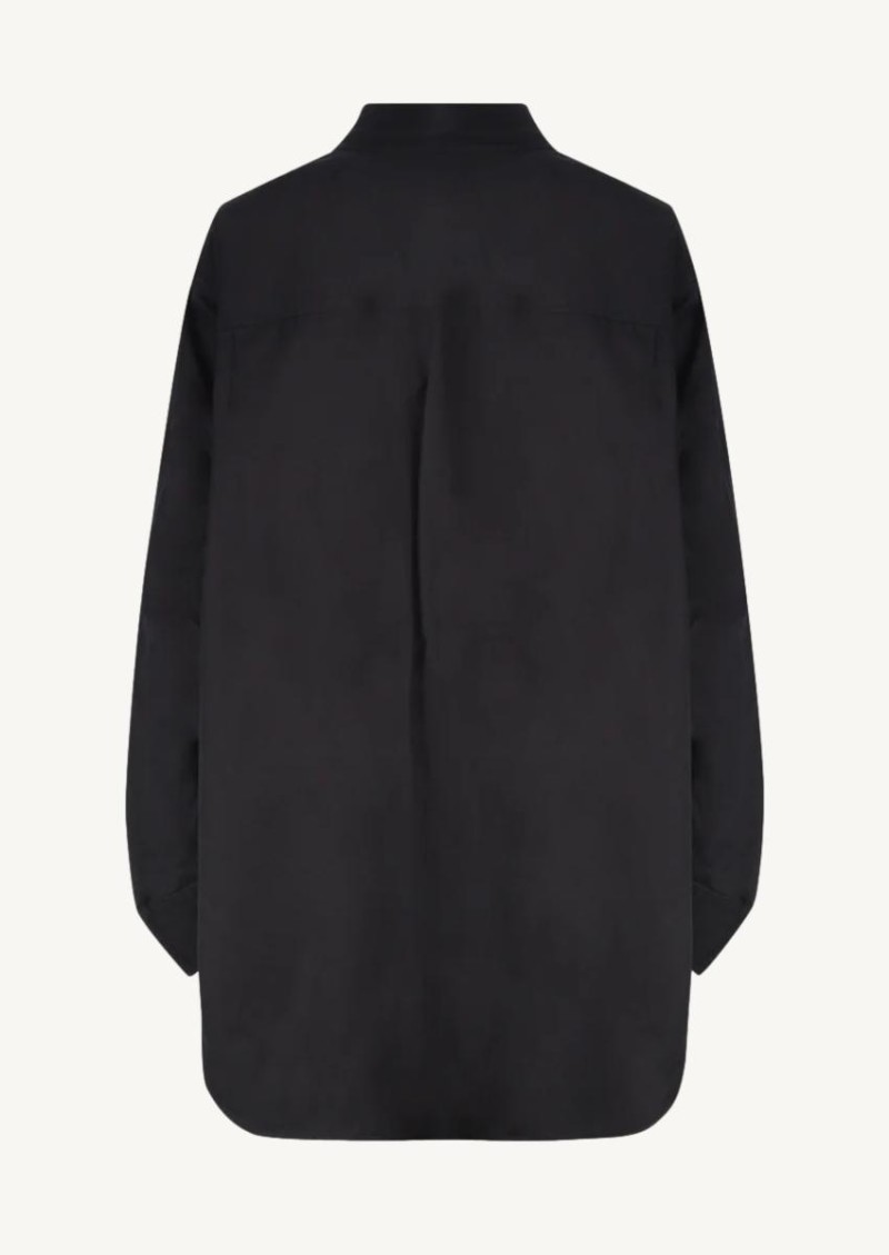 Chemise en coton Twisted swing noir