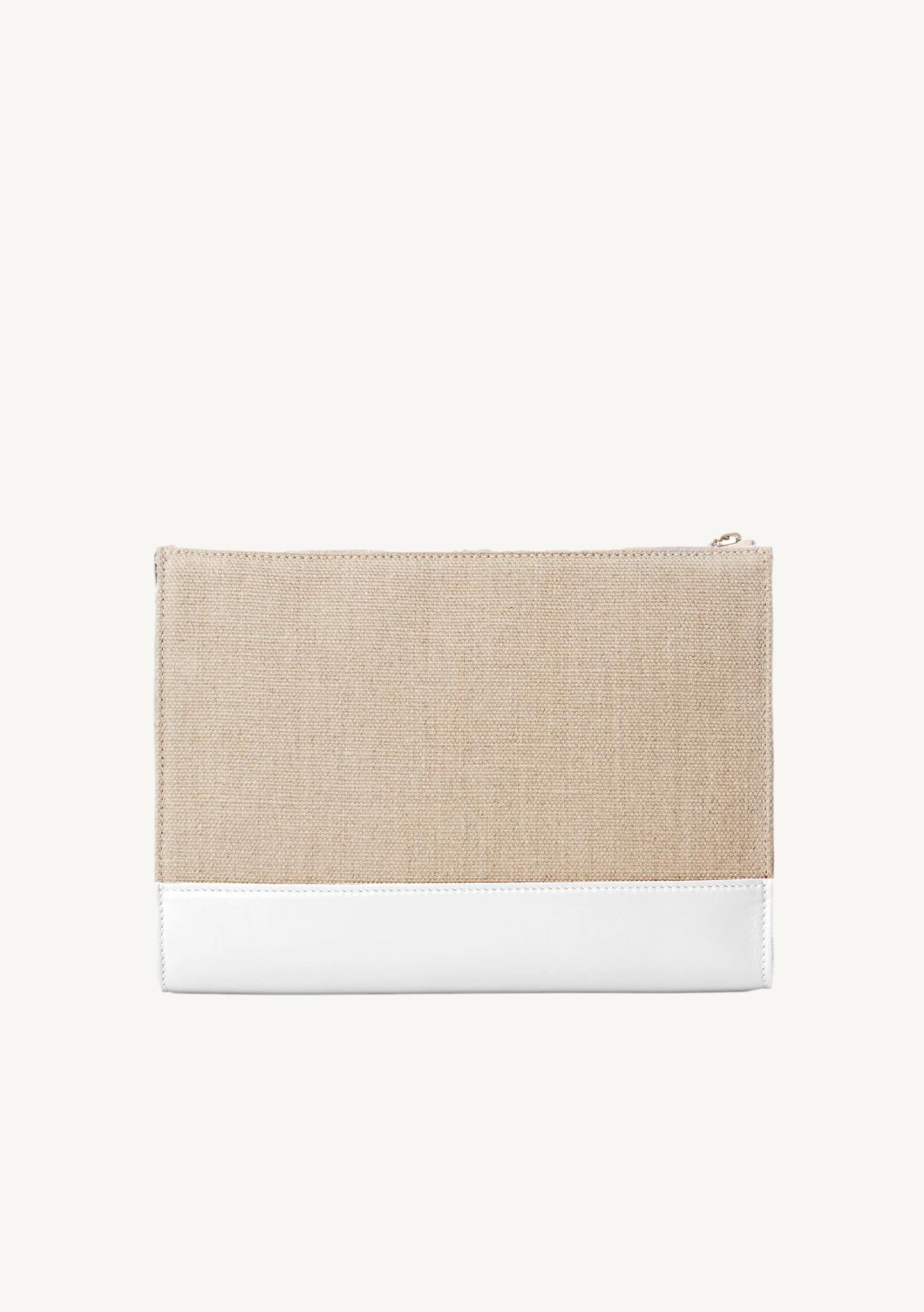 Pochette zippée chloé sense crystal white