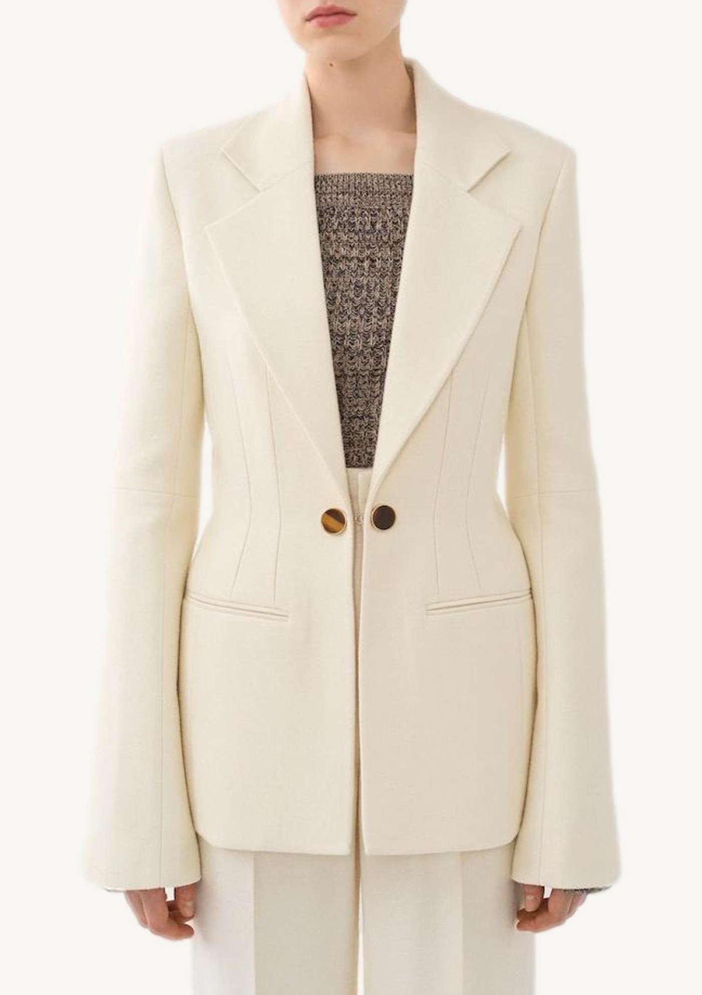 Blazer jacket corset coconut milk