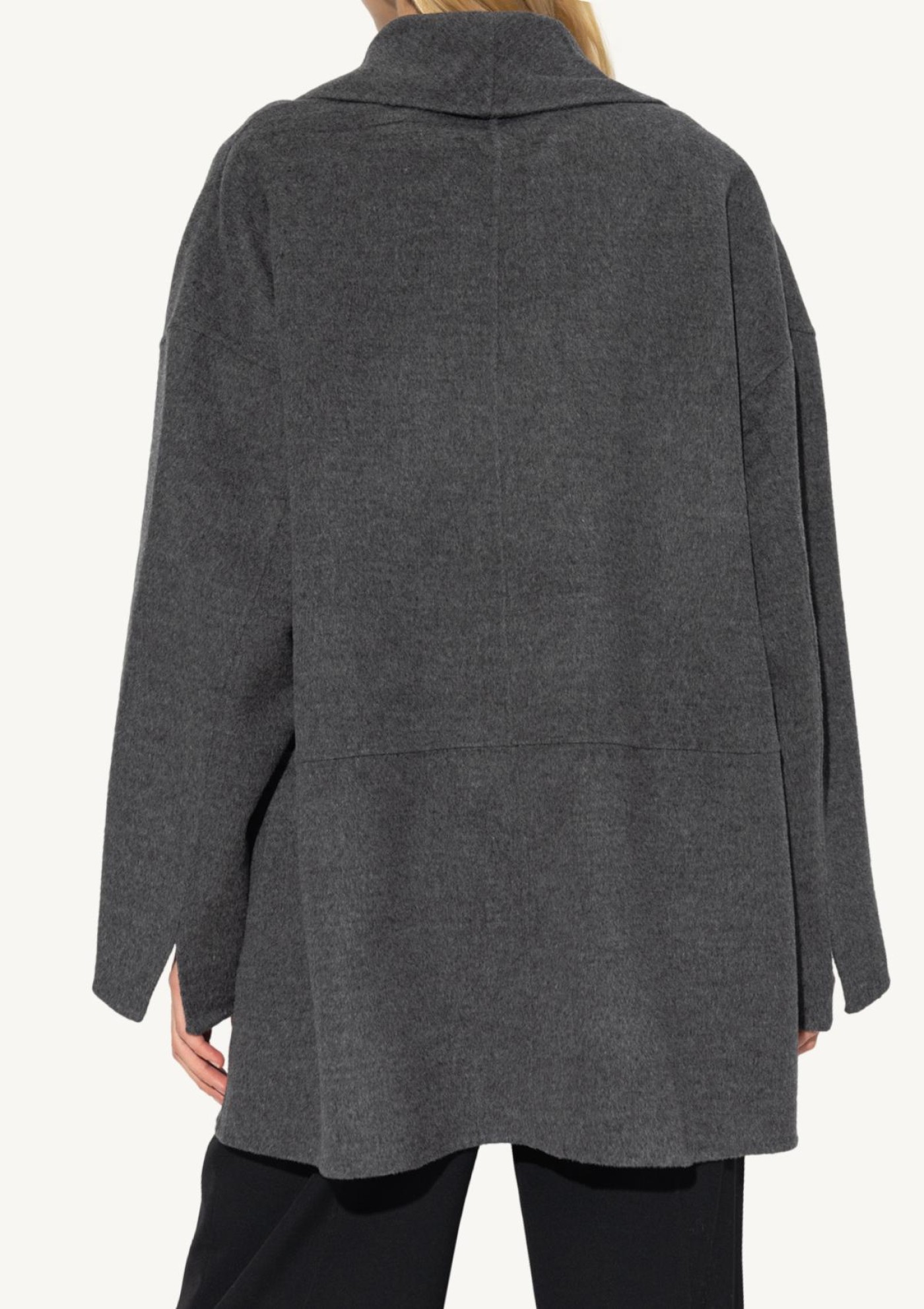 Grey wool coat