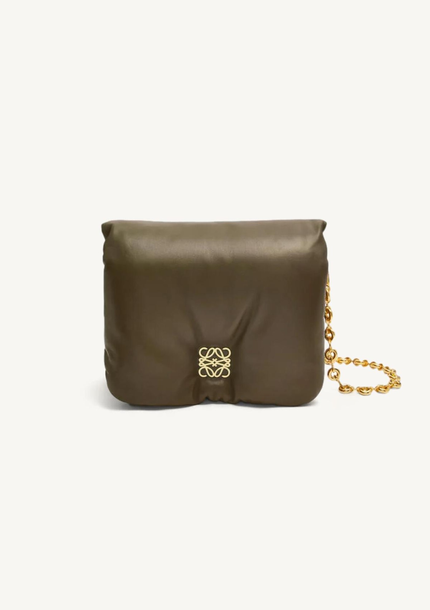 Dark khaki green Goya bag Loewe Département Féminin