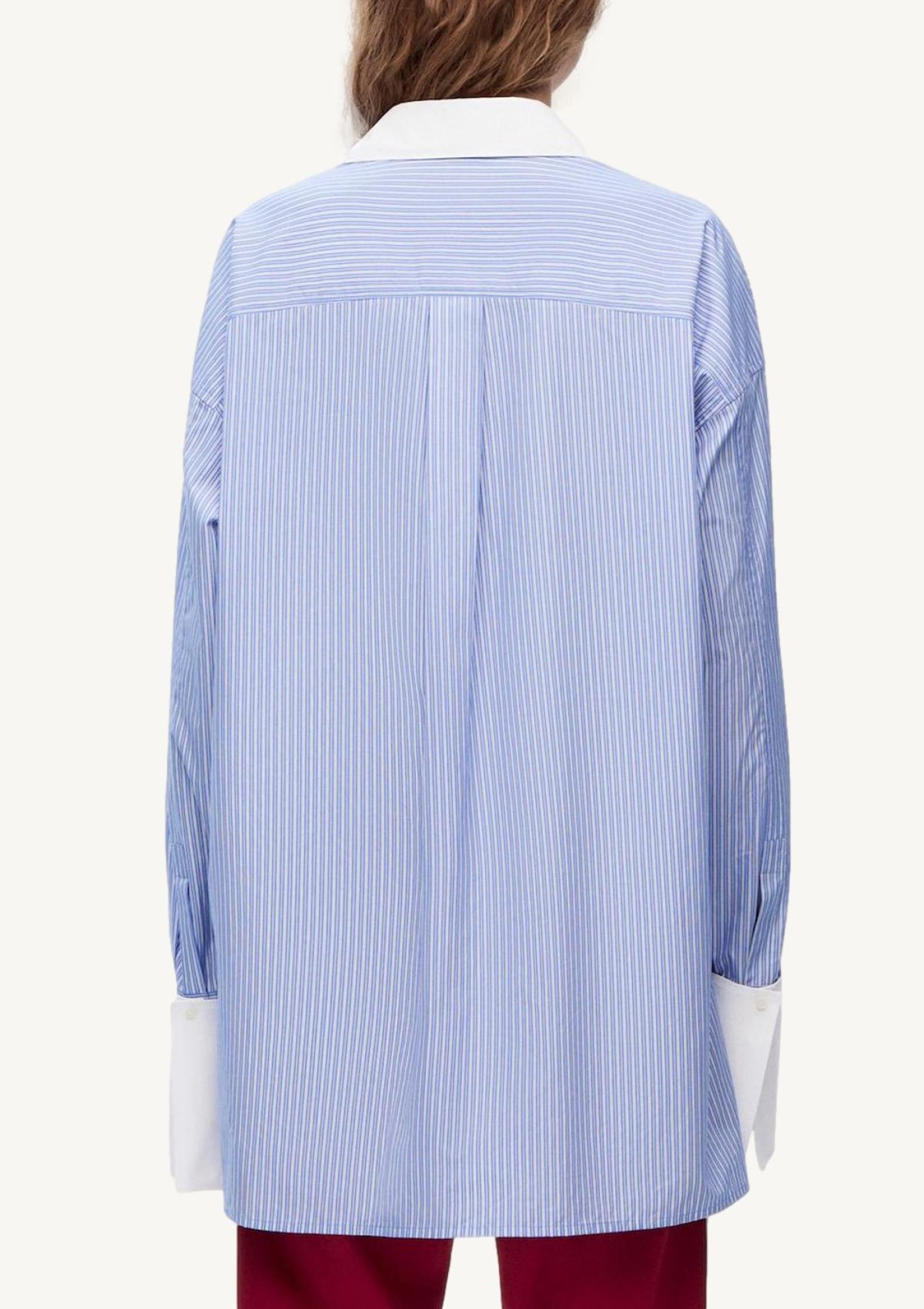 Blue and white Stripe long shirt - Loewe | Département Féminin