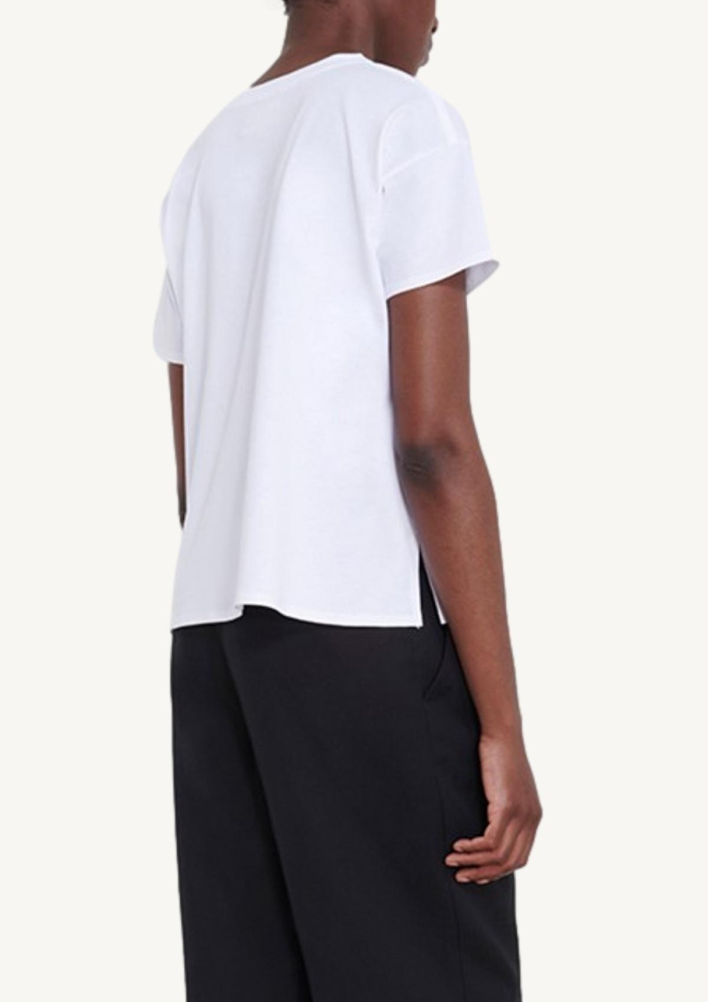 BASILUZZO White cotton T-Shirt