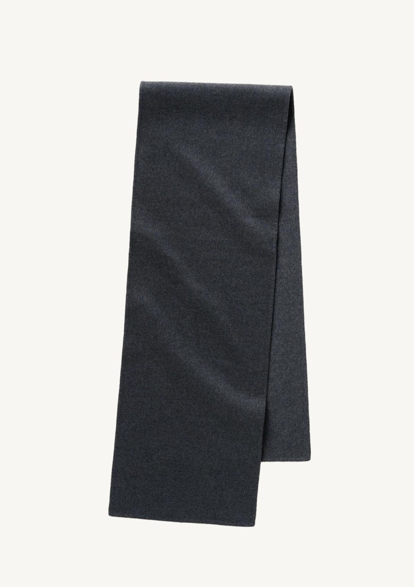 Longue écharpe doublée gris foncé