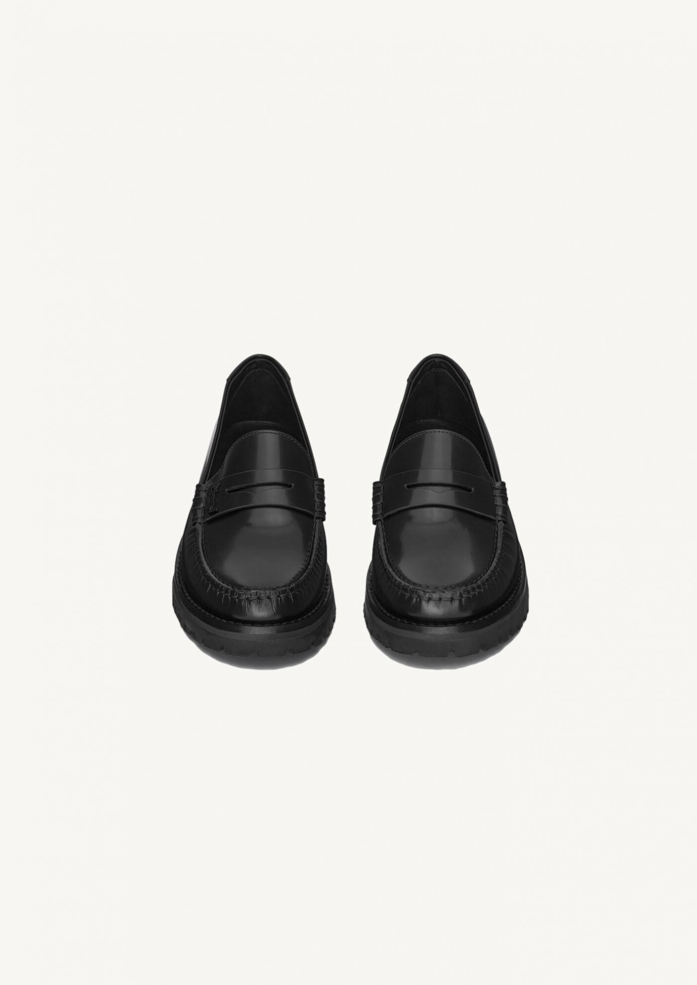 LE LOAFER CHUNKY PENNY SLIPPERS IN SMOOTH LEATHER