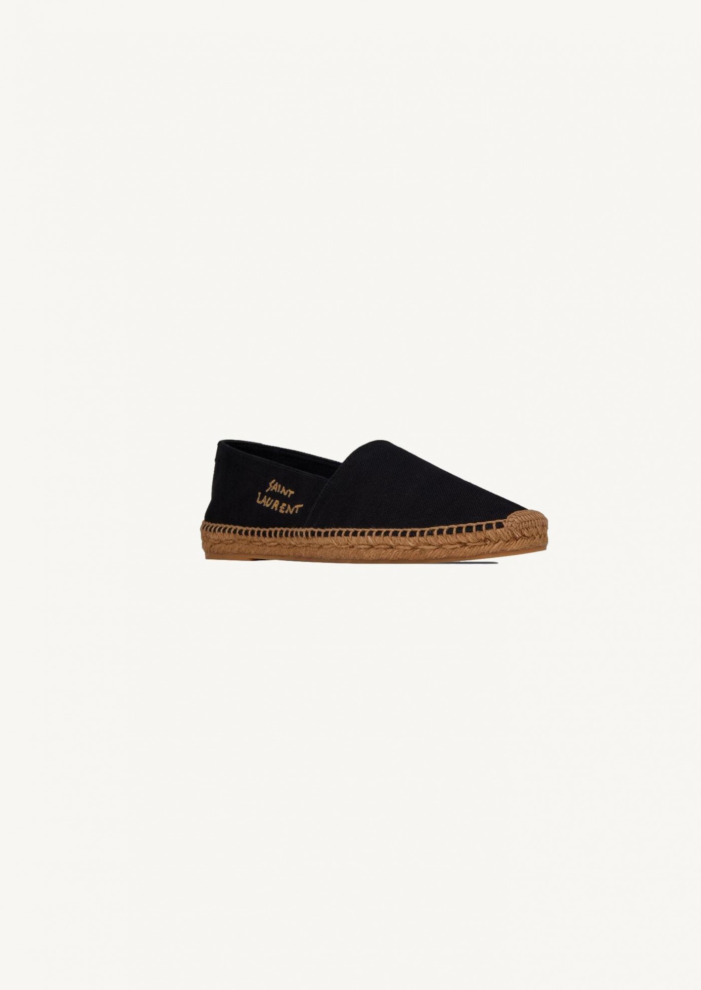 SAINT LAURENT CANVAS EMBROIDERED ESPADRILLES