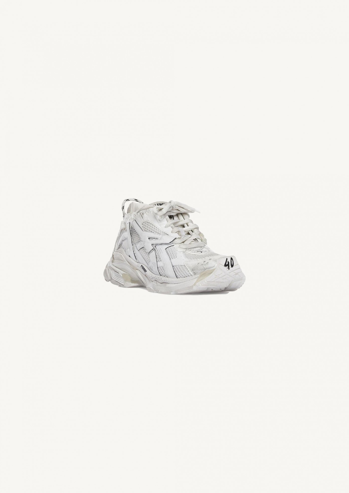 Sneaker runner pour femme en blanc