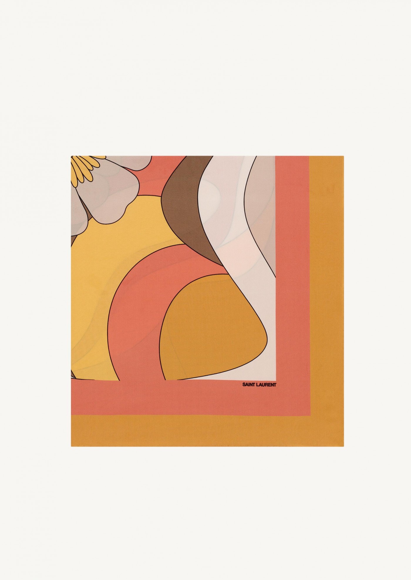 SQUARE SCARF IN SILK CREPE
