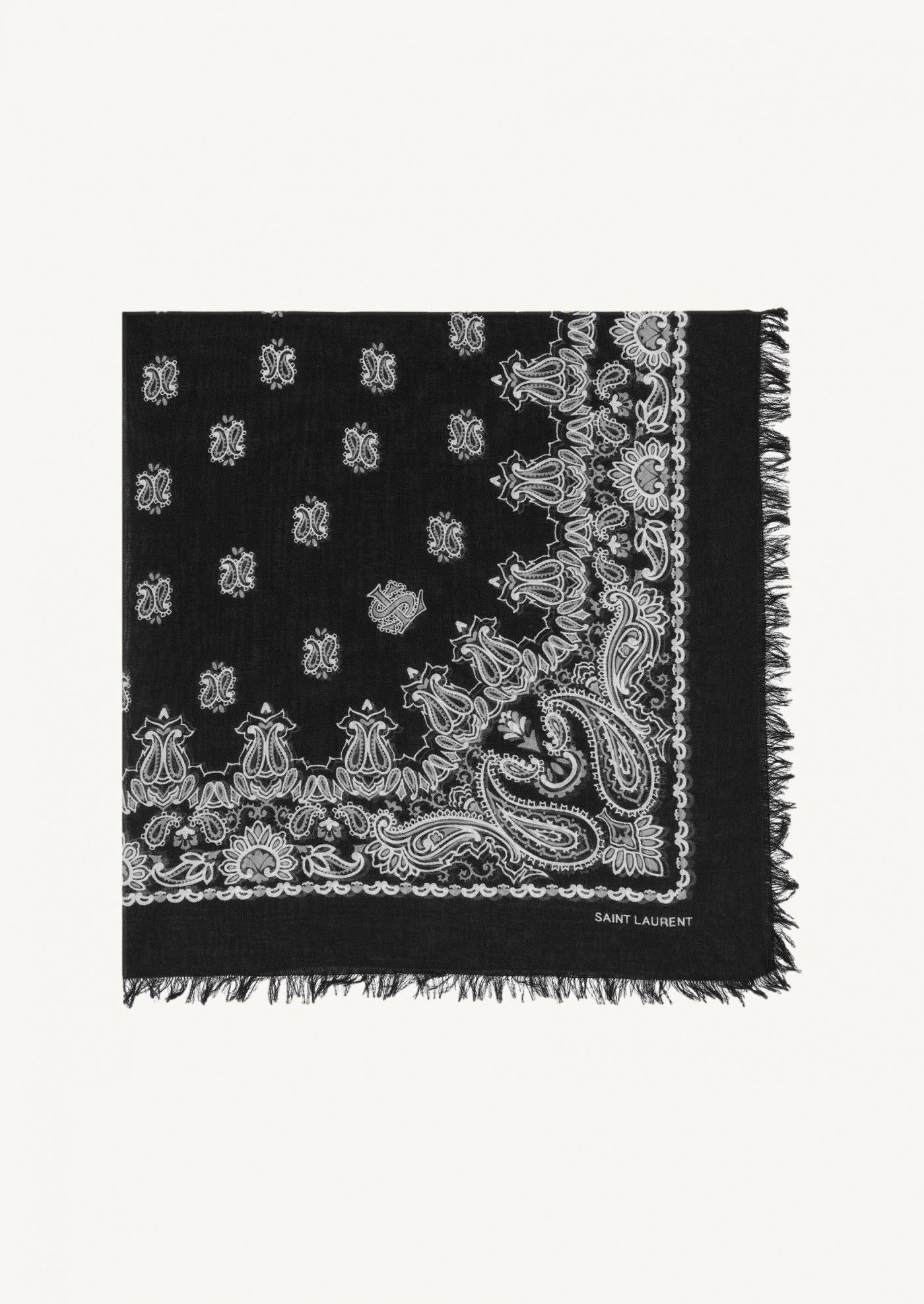 Square bandana in cashmere blend