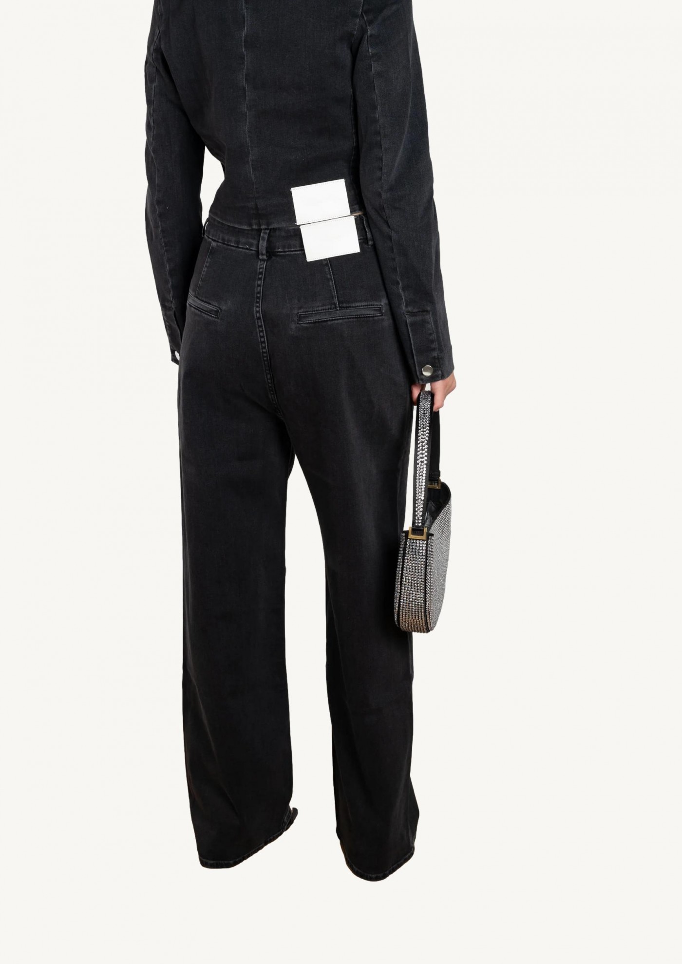 Pantalon en jean à jambes larges