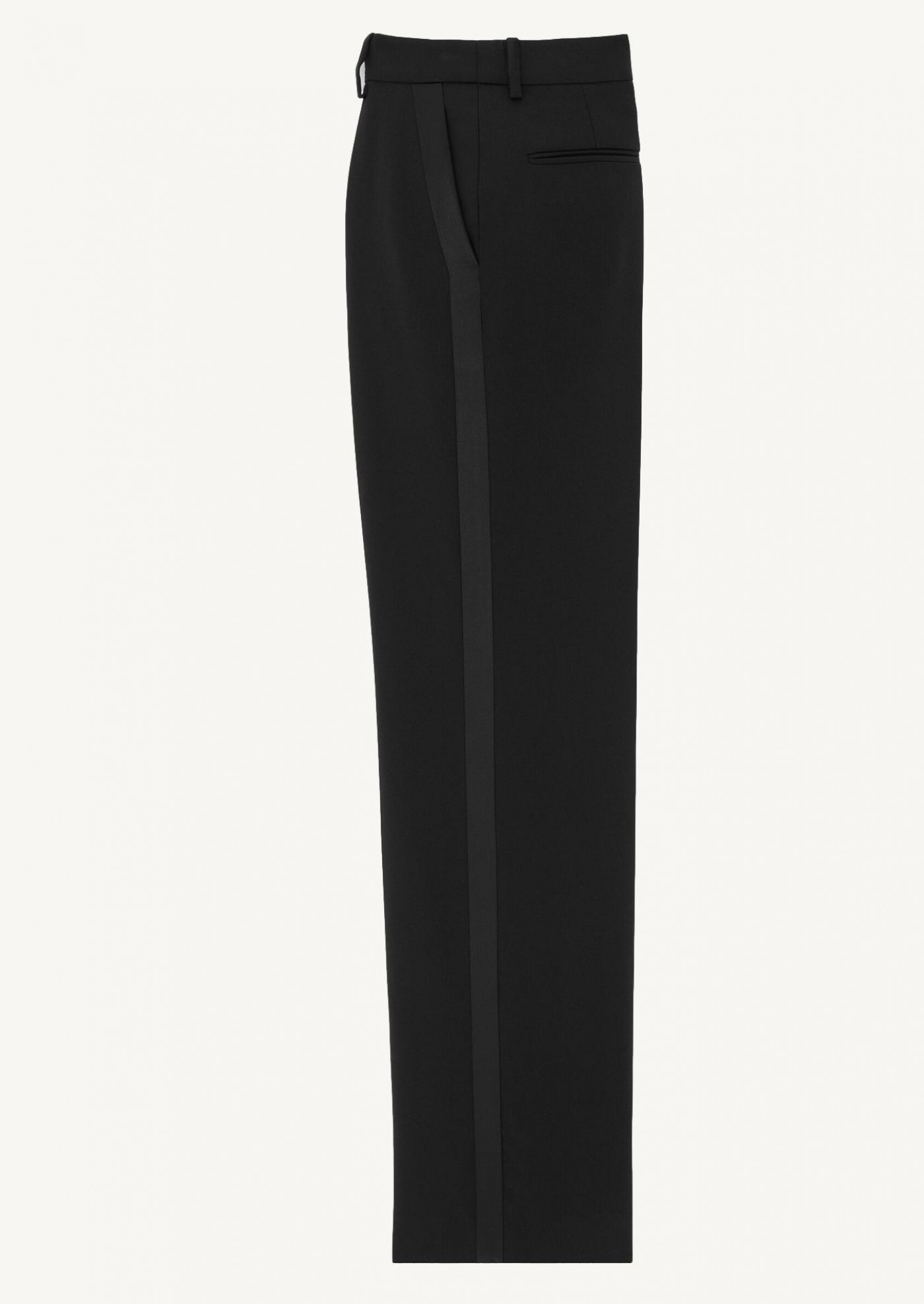 Tuxedo pants in powder grain