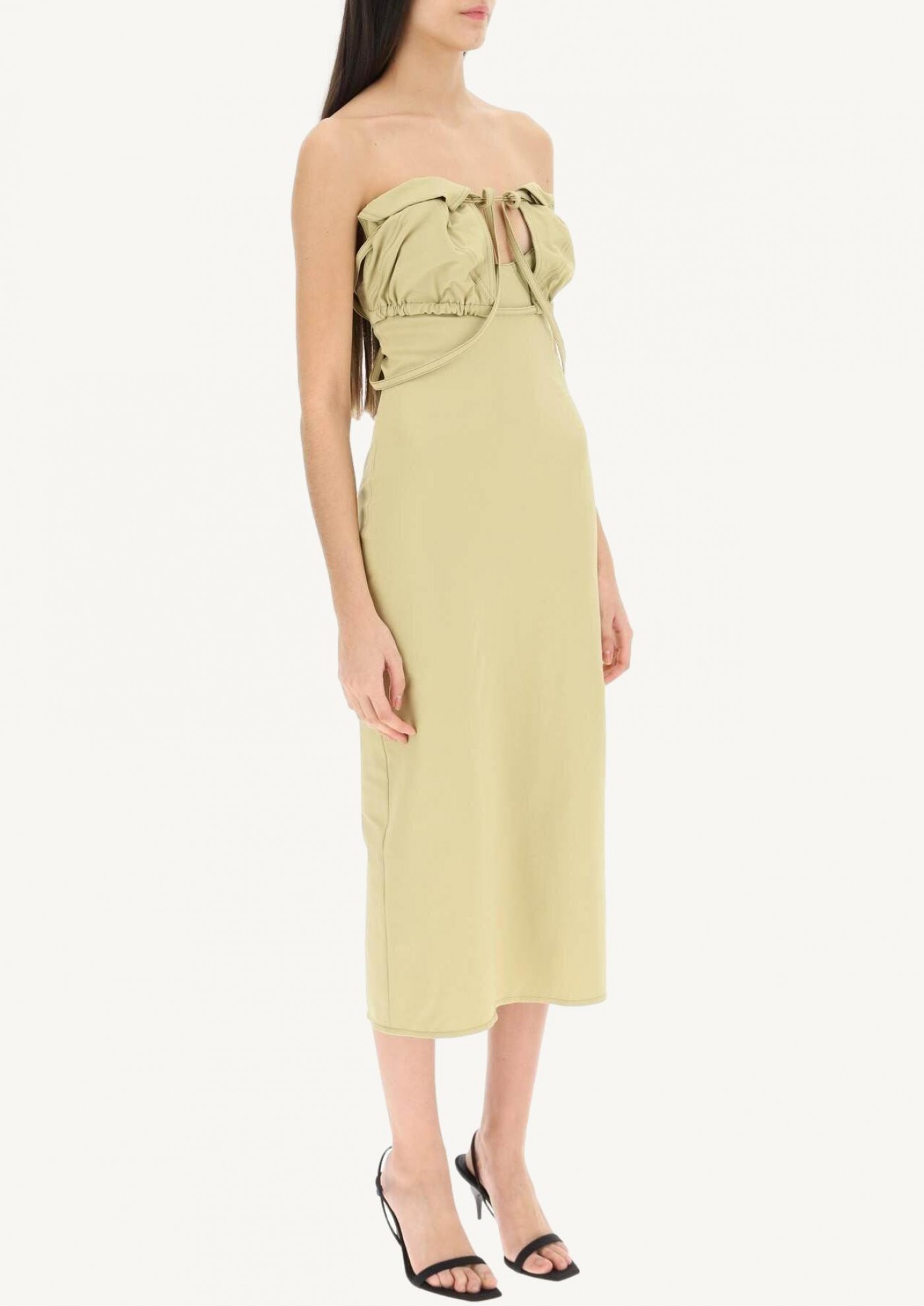 The khaki bikini dress
