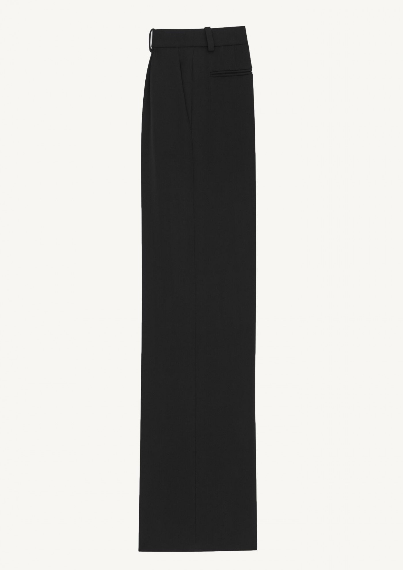 Pantalon ample en grain de poudre noir