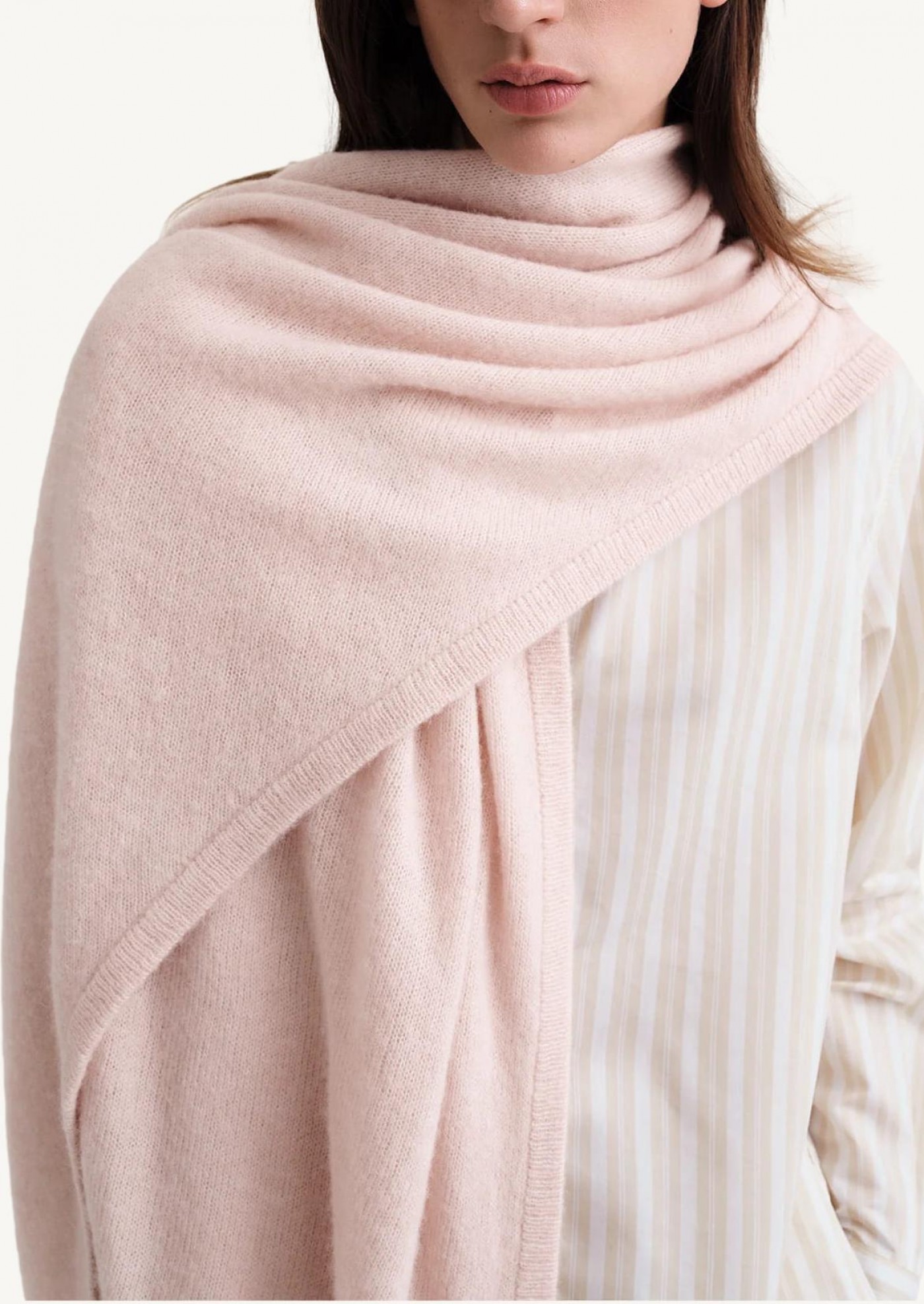 Pink triangle scarf