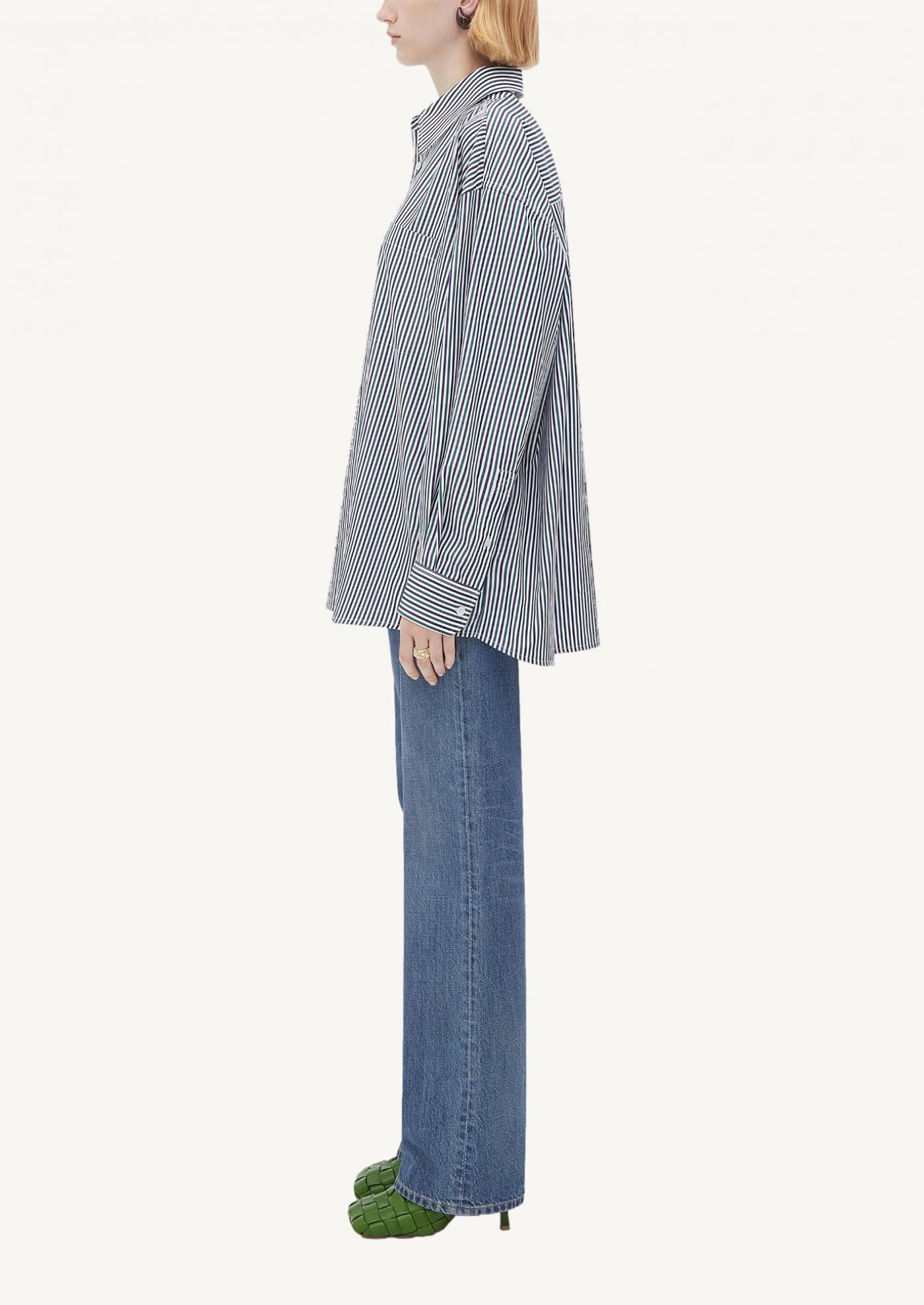 Chemise en coton rayée