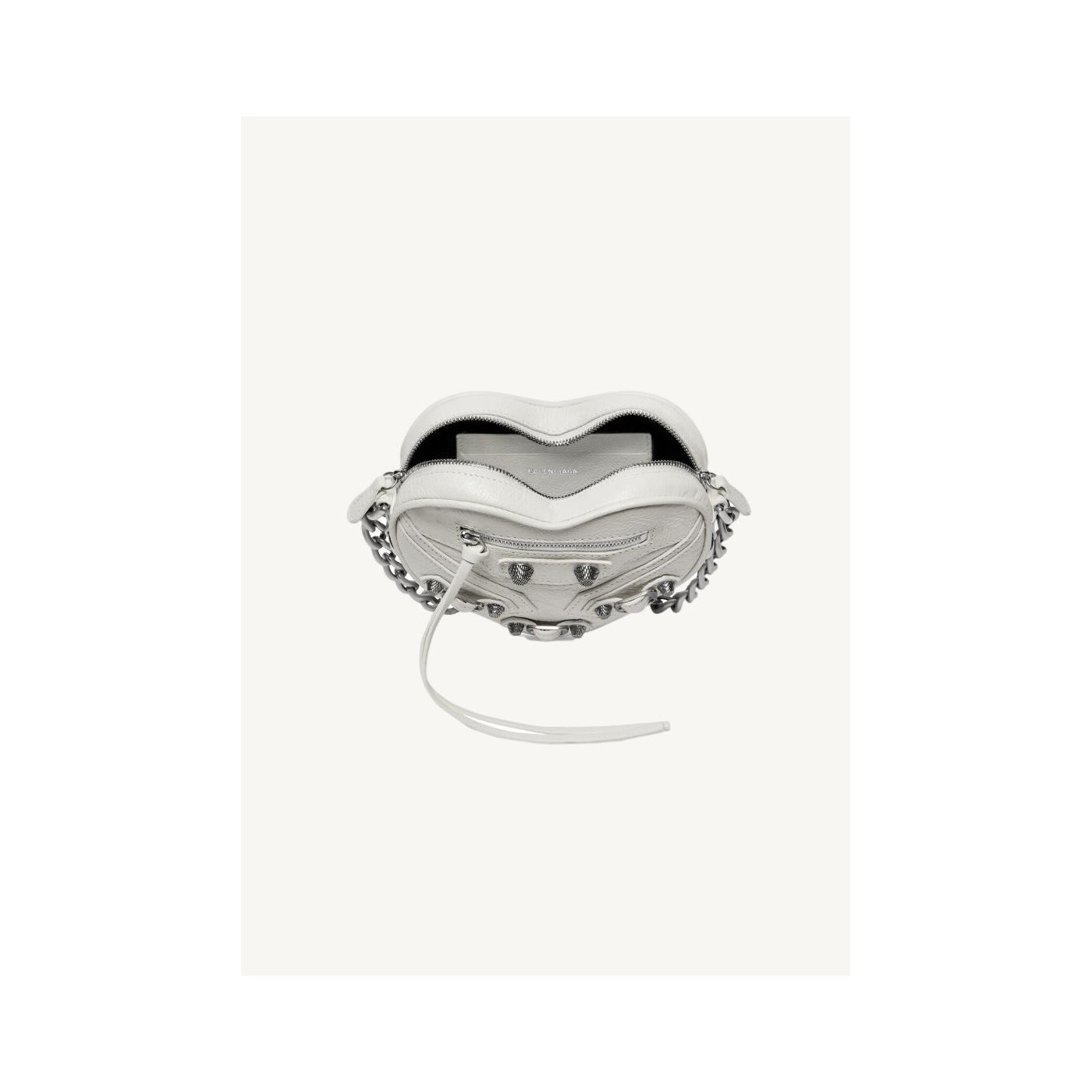Sac Cagole Heart mini blanc