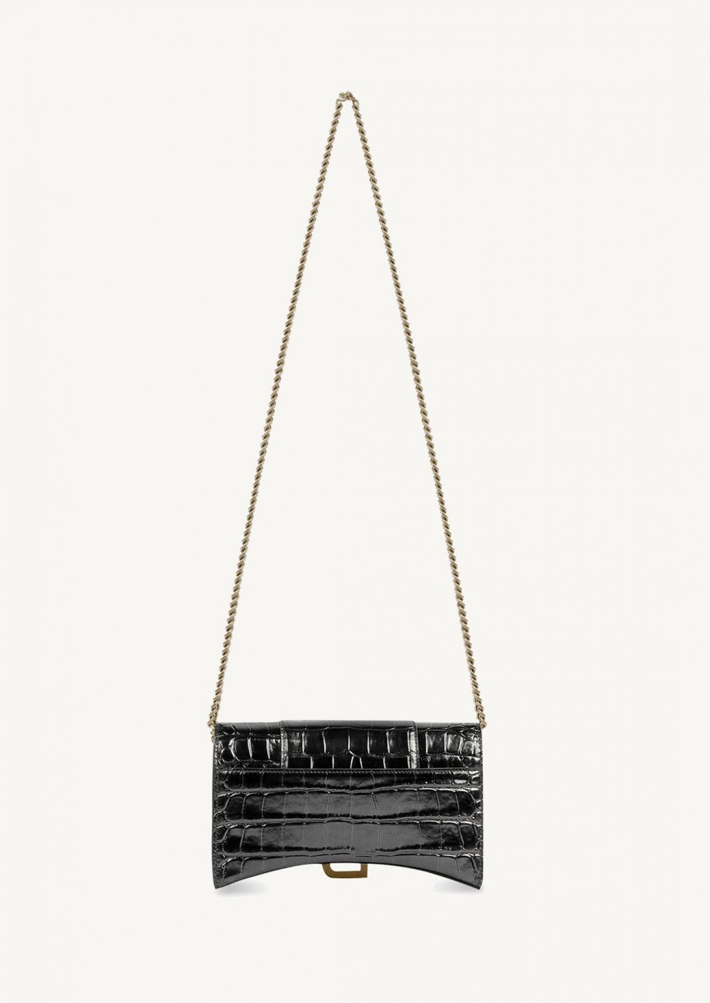 Wallet with Hourglass chain black/gold