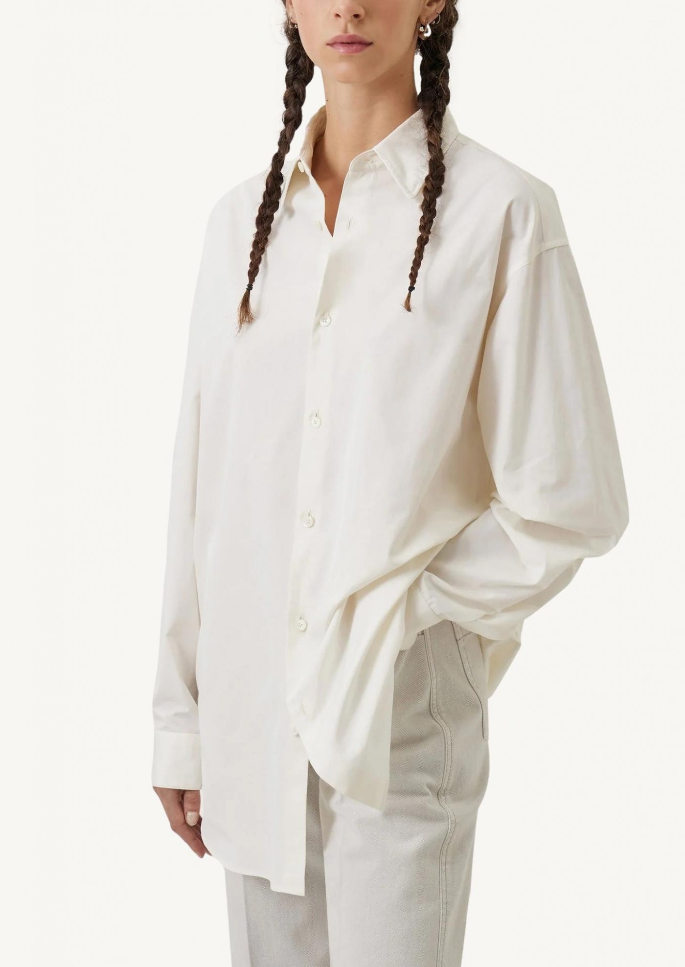 Chemise longue chalk