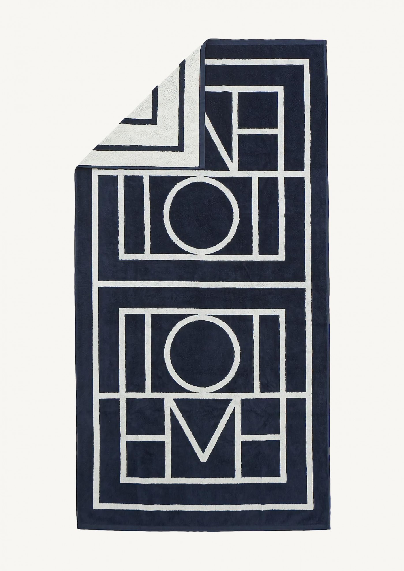 Serviette Biarritz navy