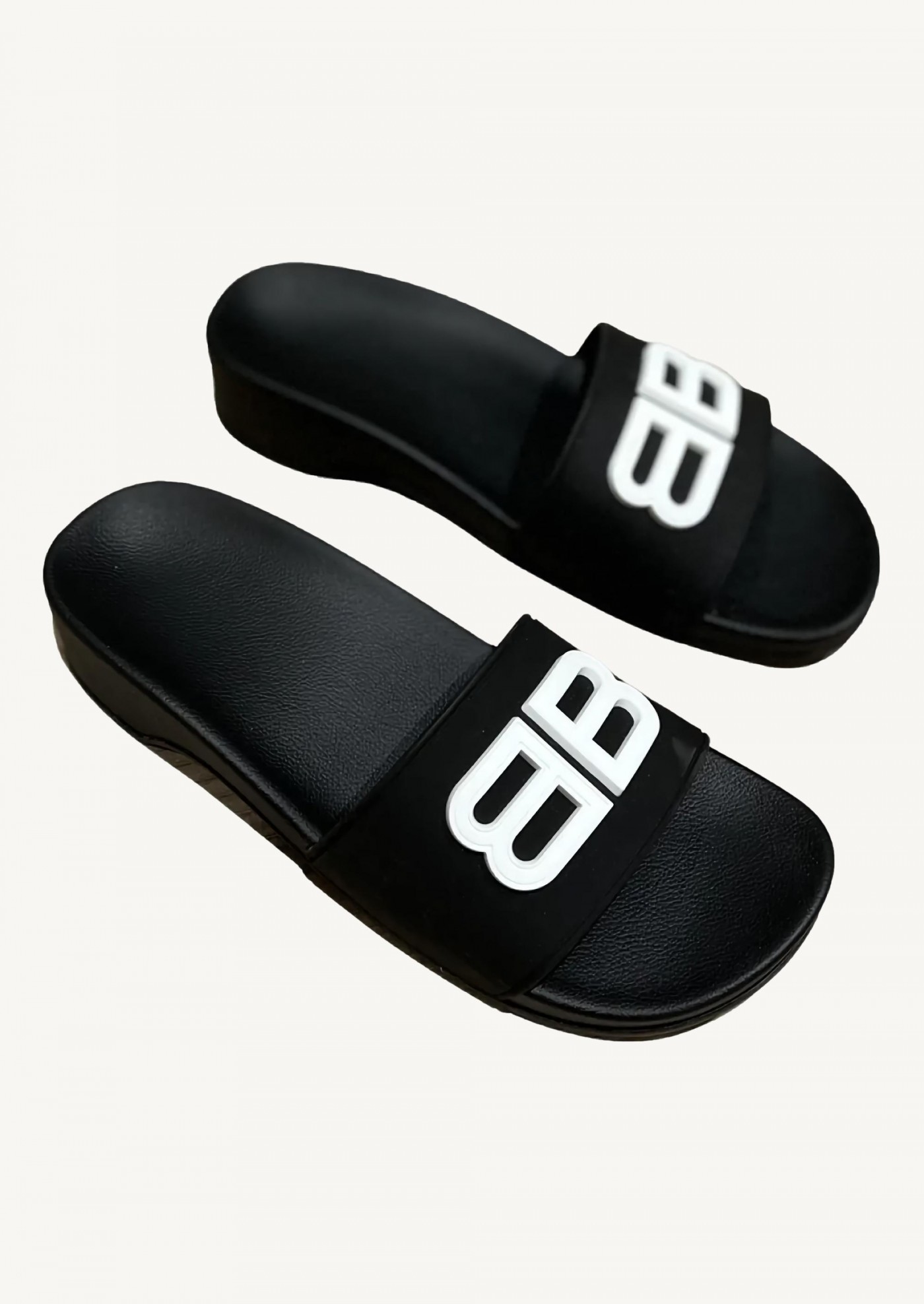 Black BB Pool sandals