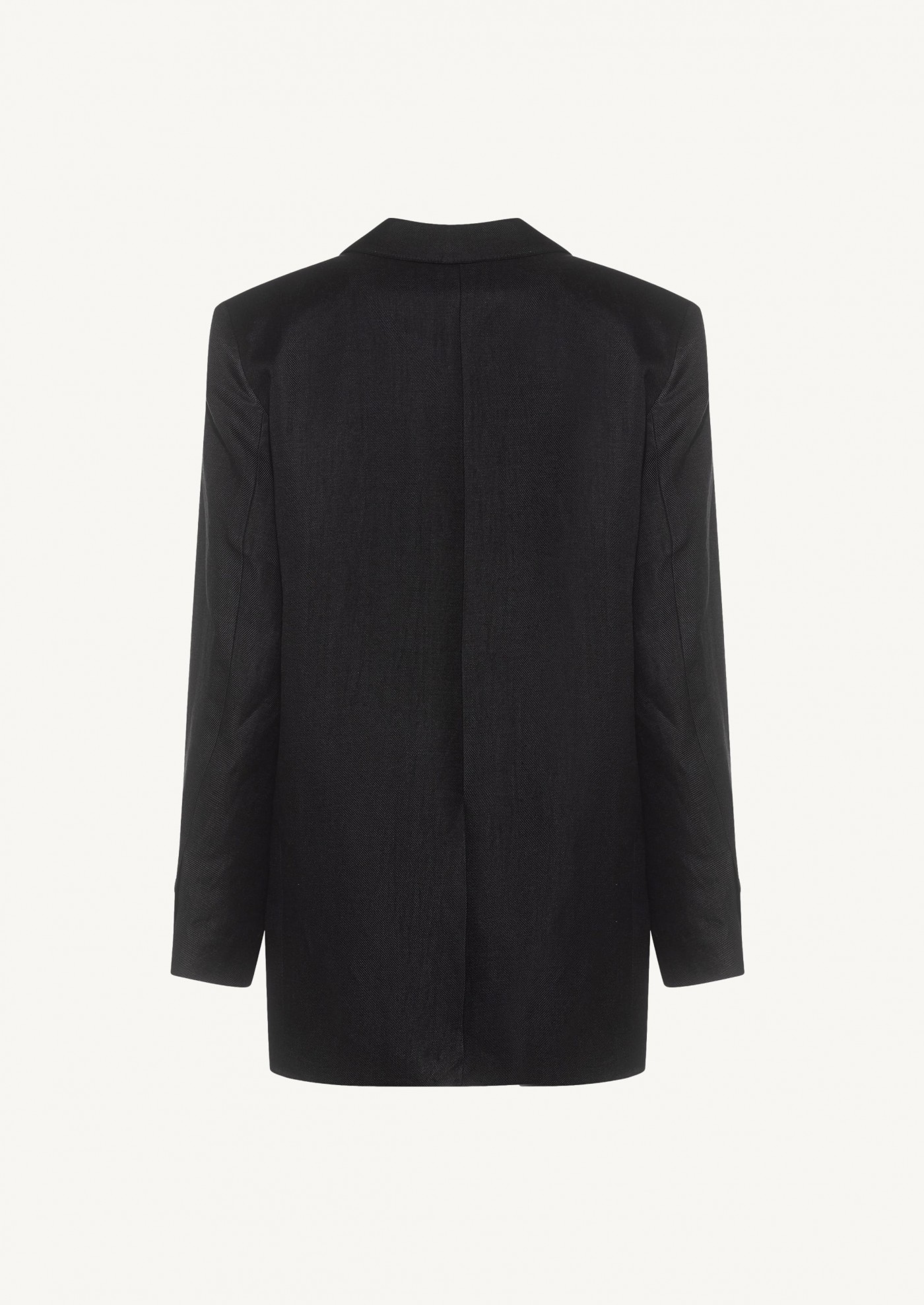 Blazer oversize en lin mélangé