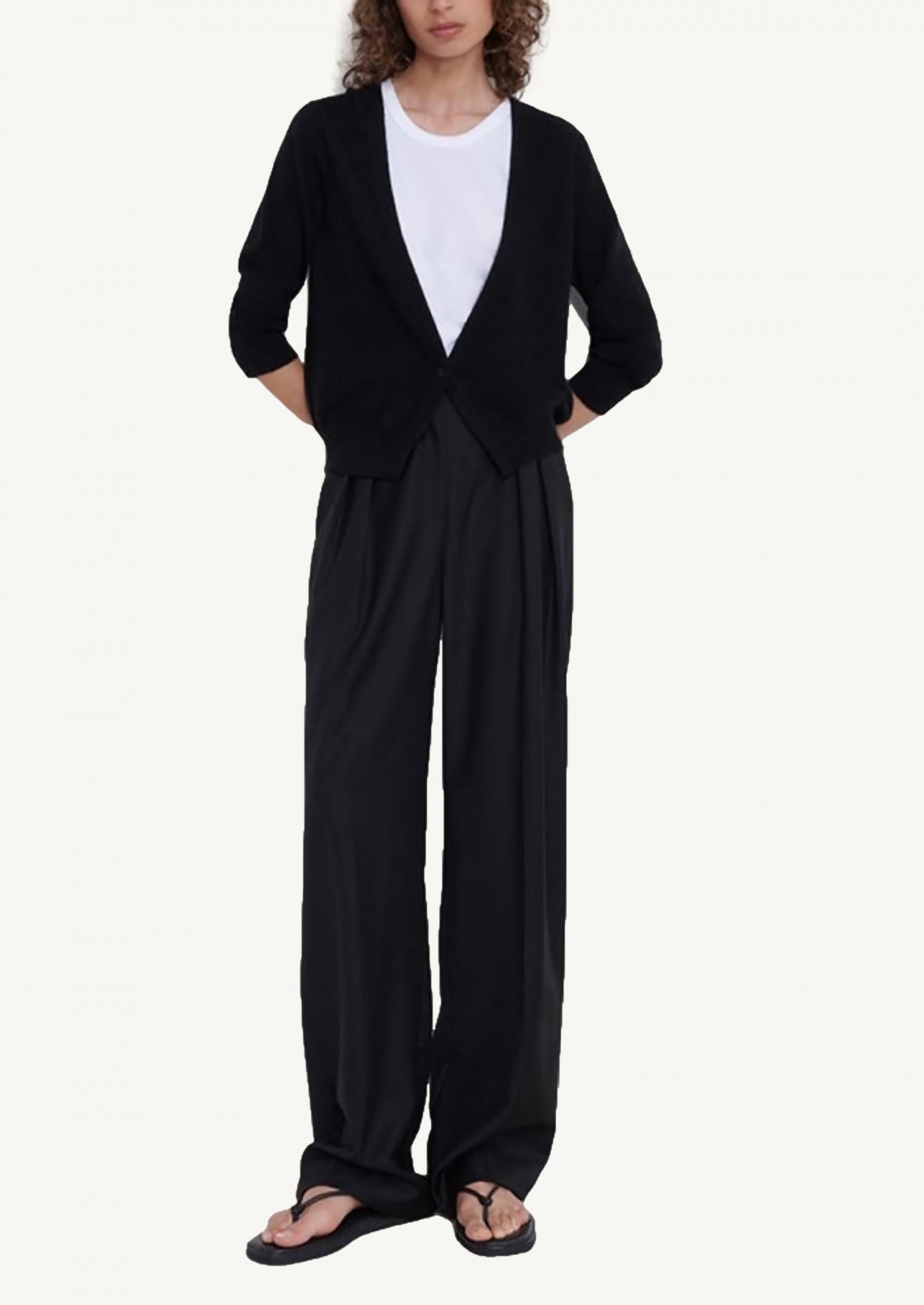 CUPO Cardigan en cachemire NOIR