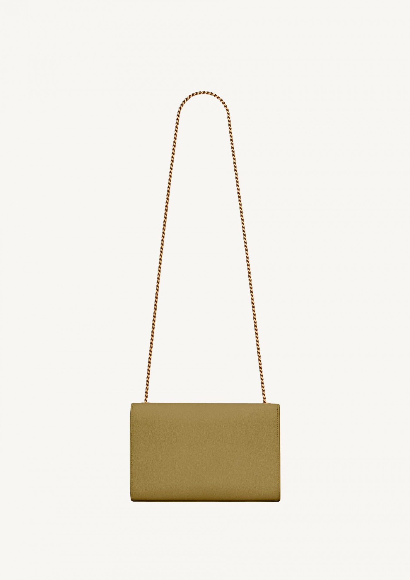 Kate medium chain en cuir grain de poudre hazel green
