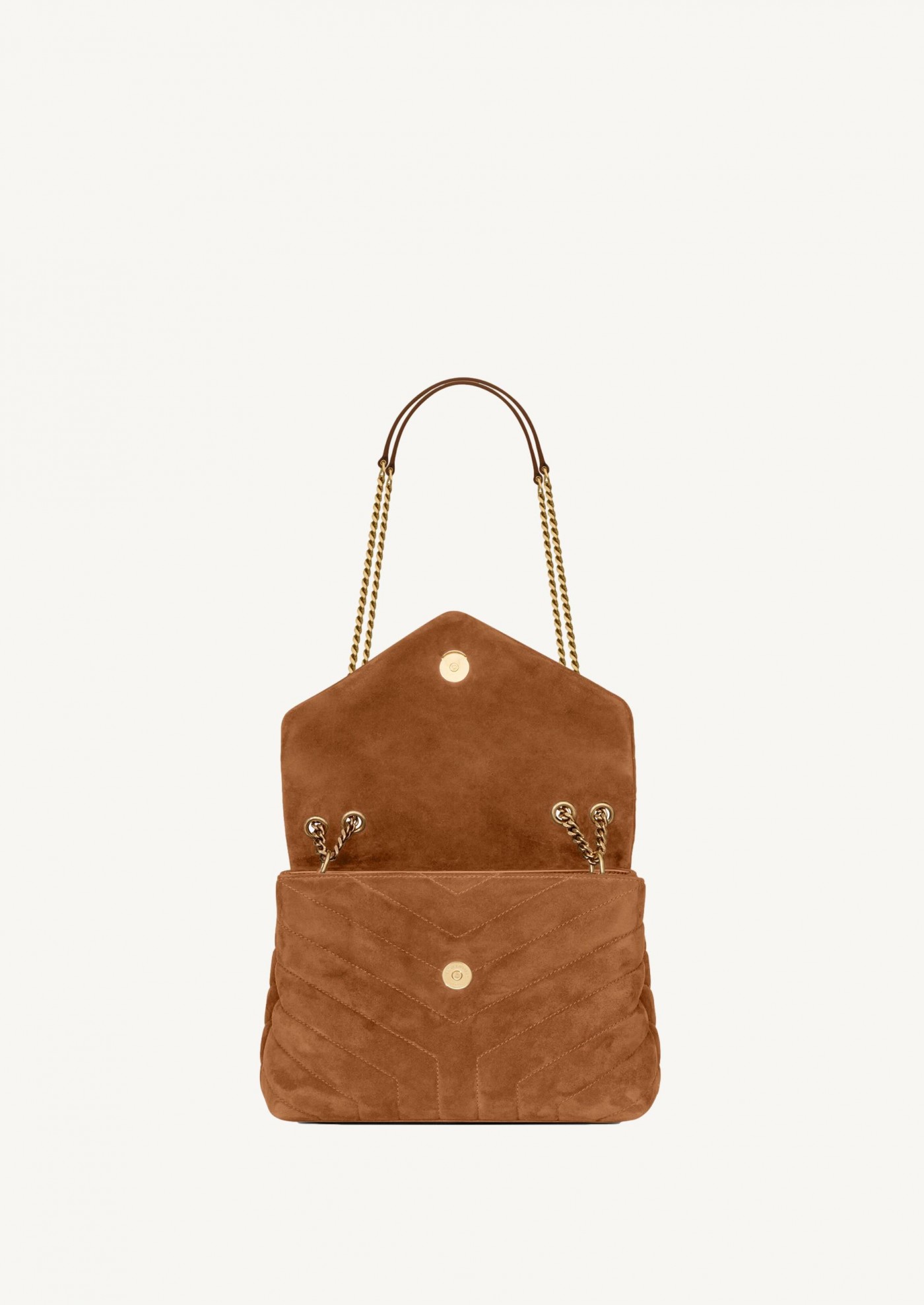 Loulou small camel in suede
