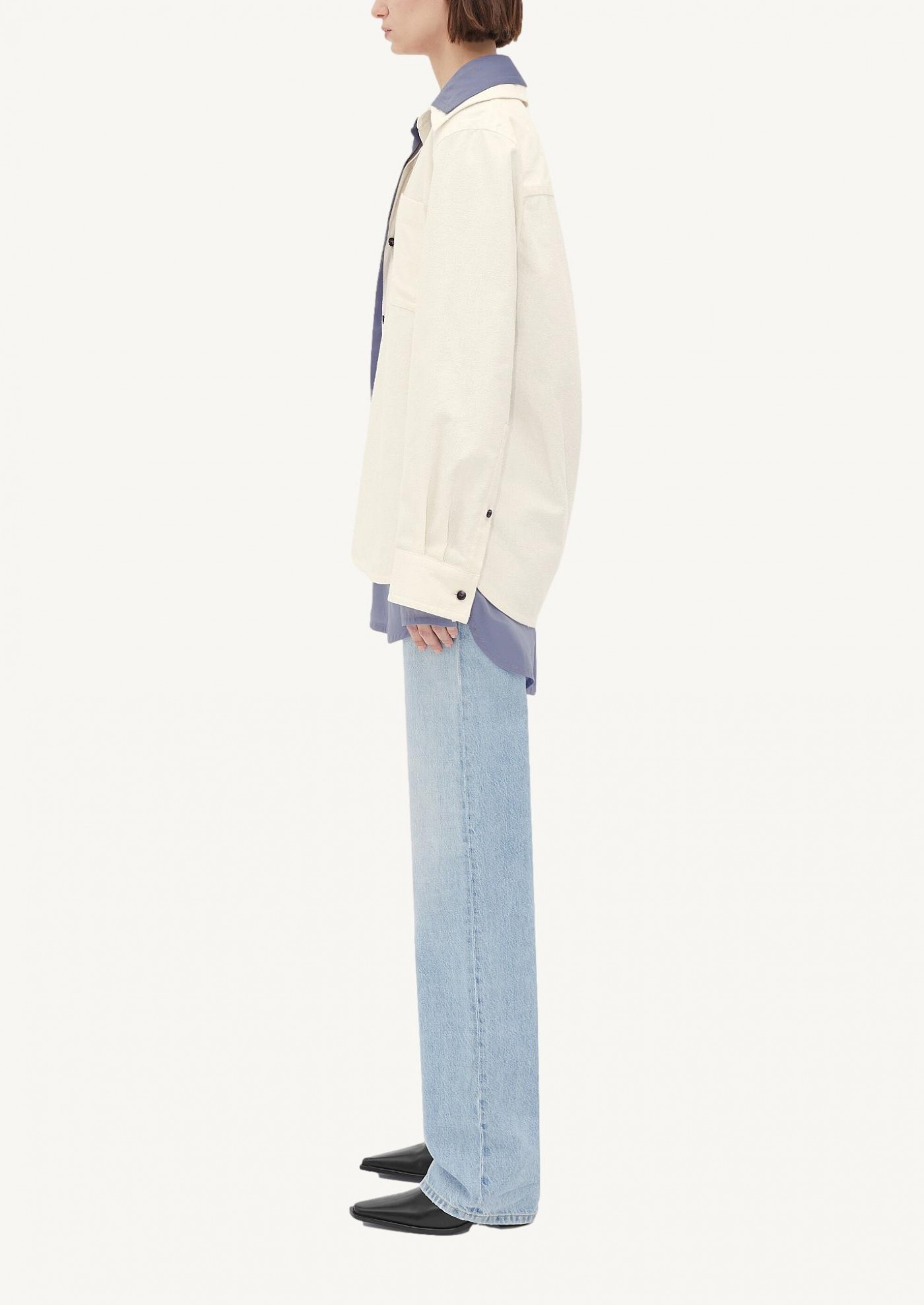 Chemise décontractée en coton à double couche