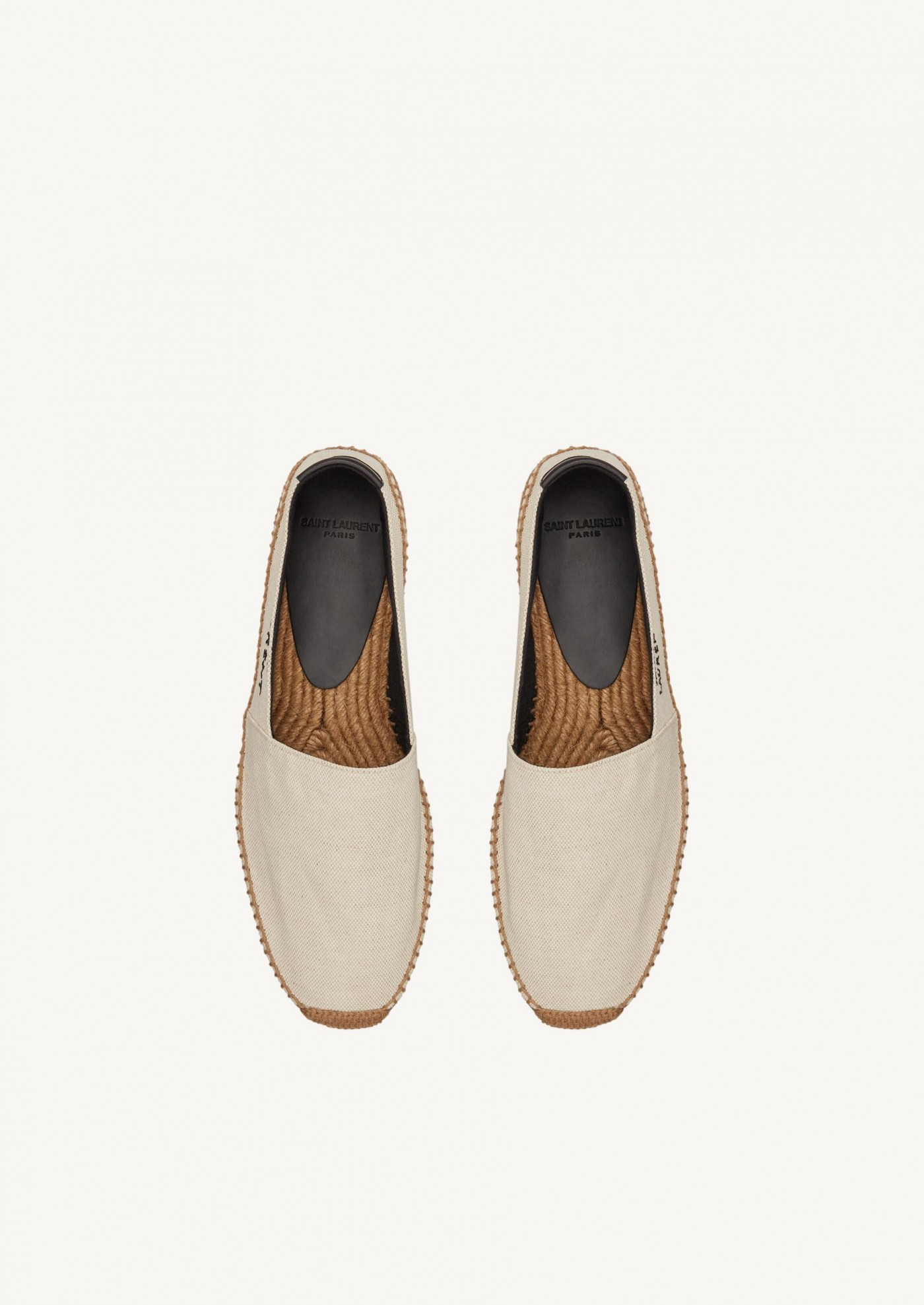 Canvas espadrilles embroidered ecru - Saint Laurent Paris | Département ...