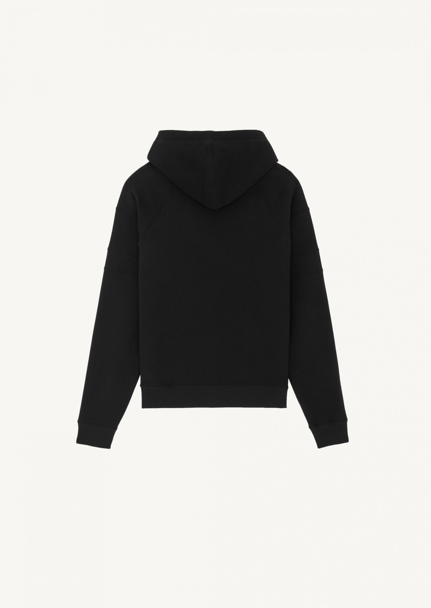 Saint Laurent black embroidered hoodie