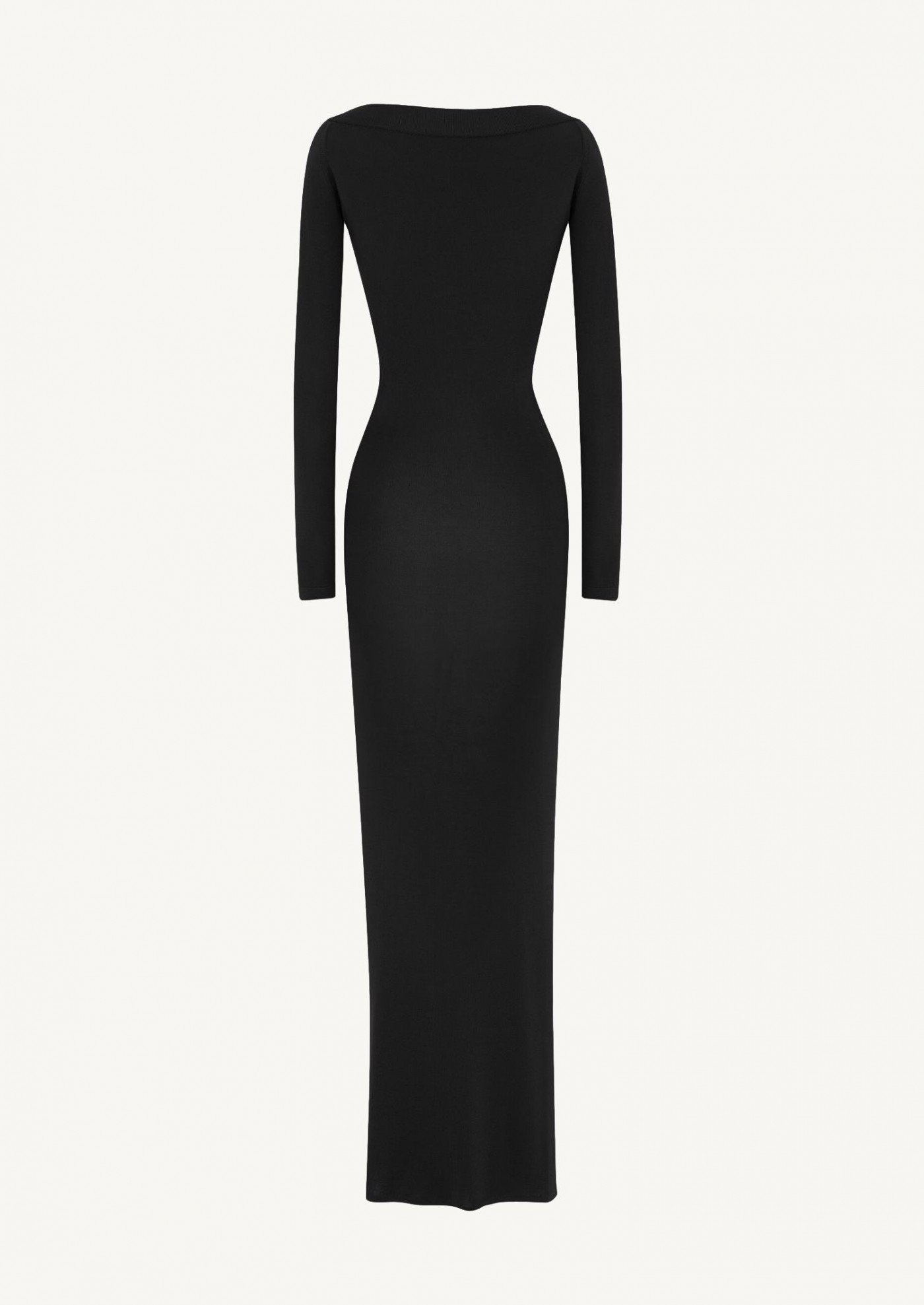 Black mesh maxi dress