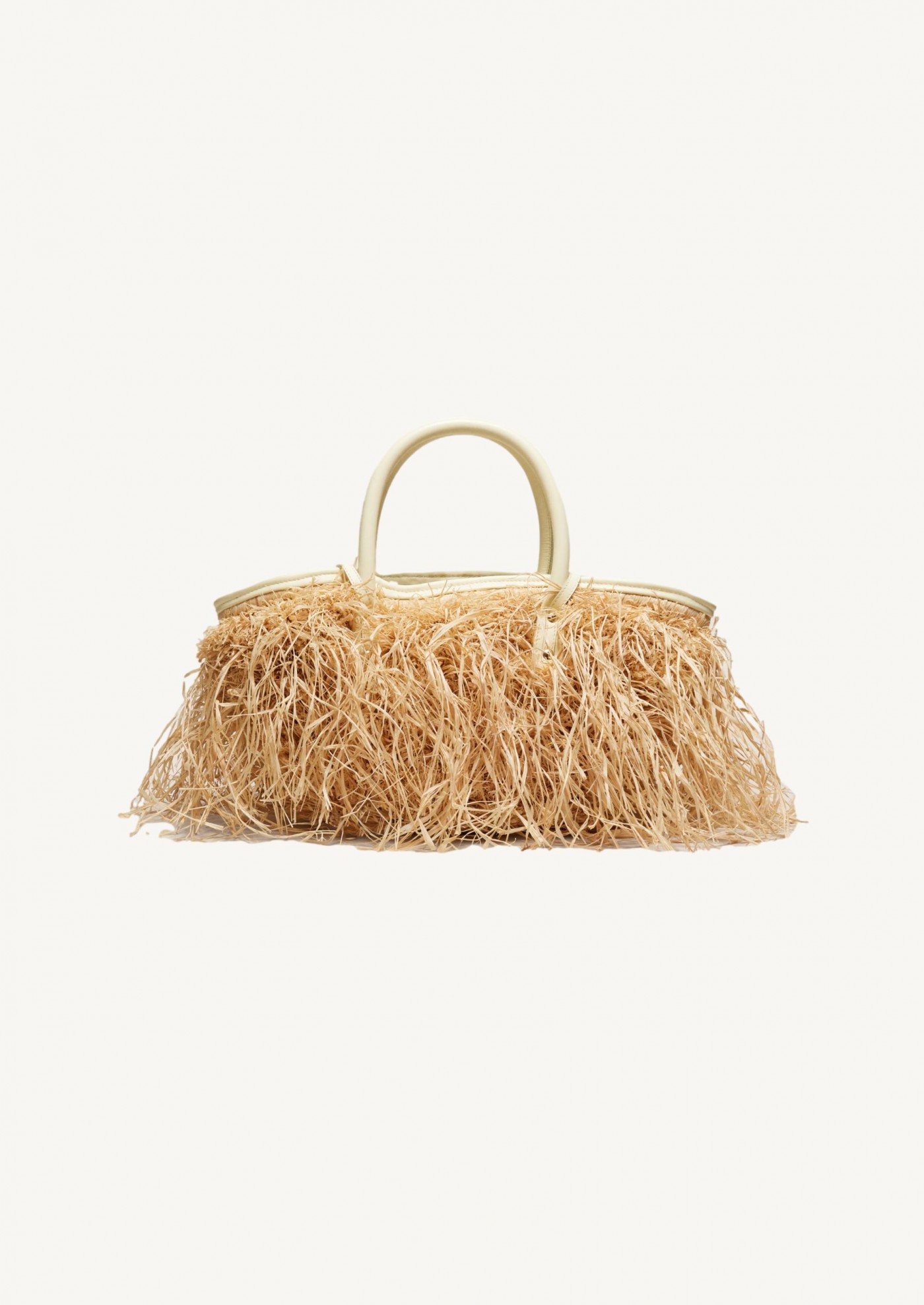 The yellow Soli Raphia basket
