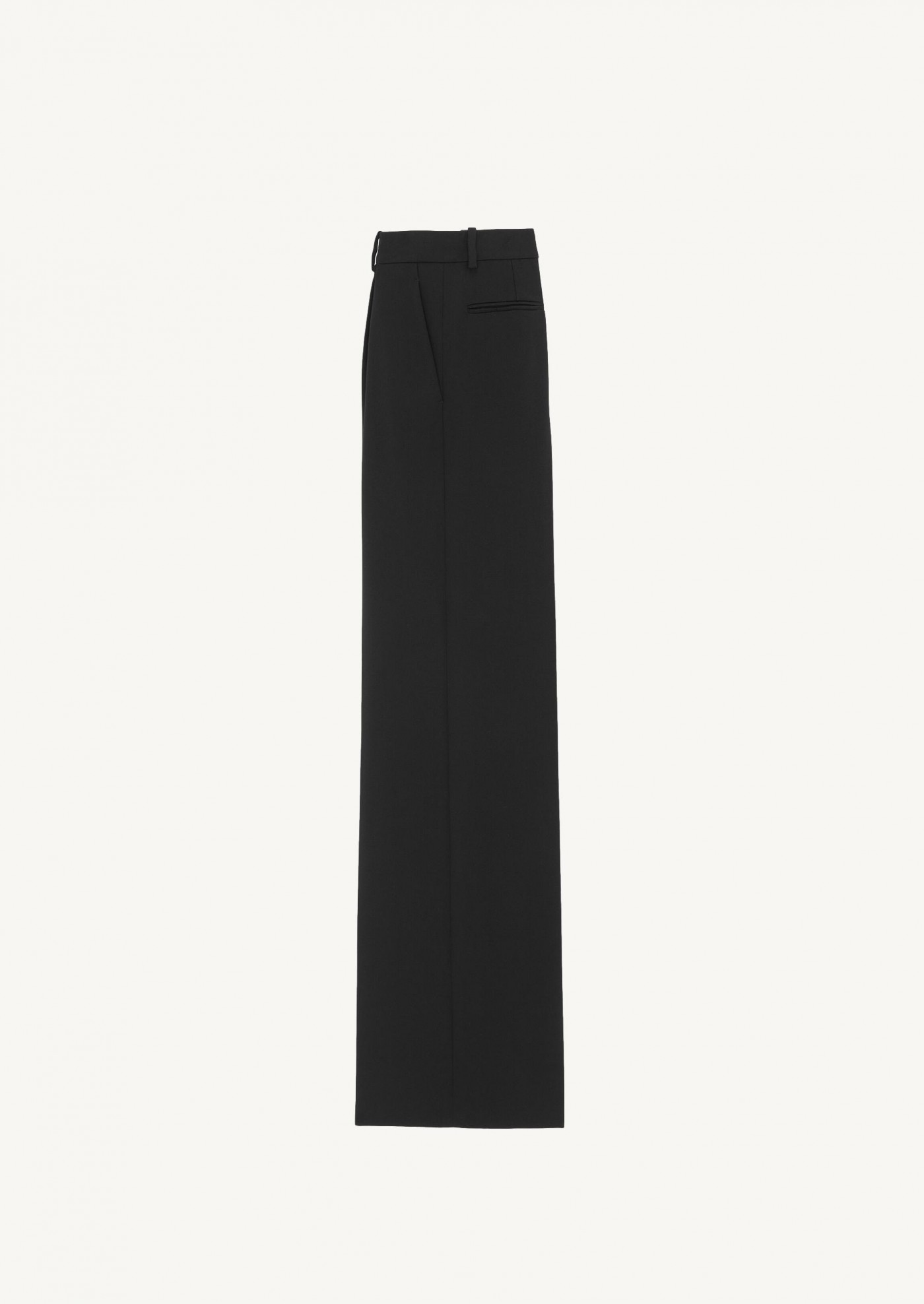 Pantalon évasé en grain de poudre